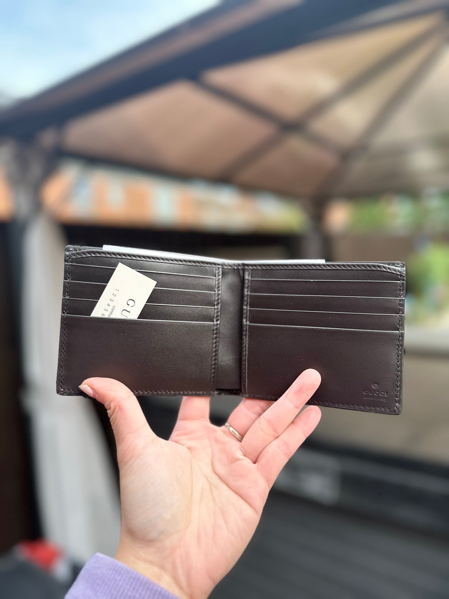 Monogram men bi-fold wallet