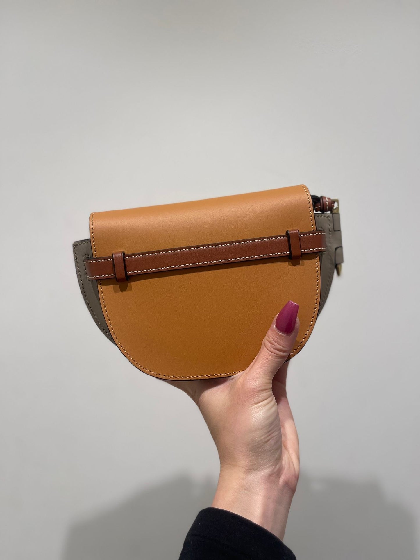 Gate bag mini 啡拼灰