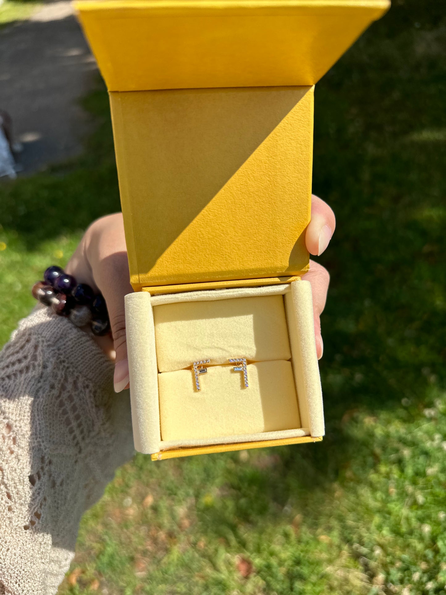 Fendi F logo earrings