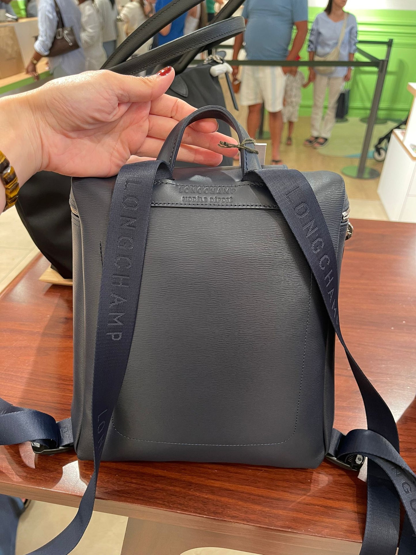 Longchamp backpack navy