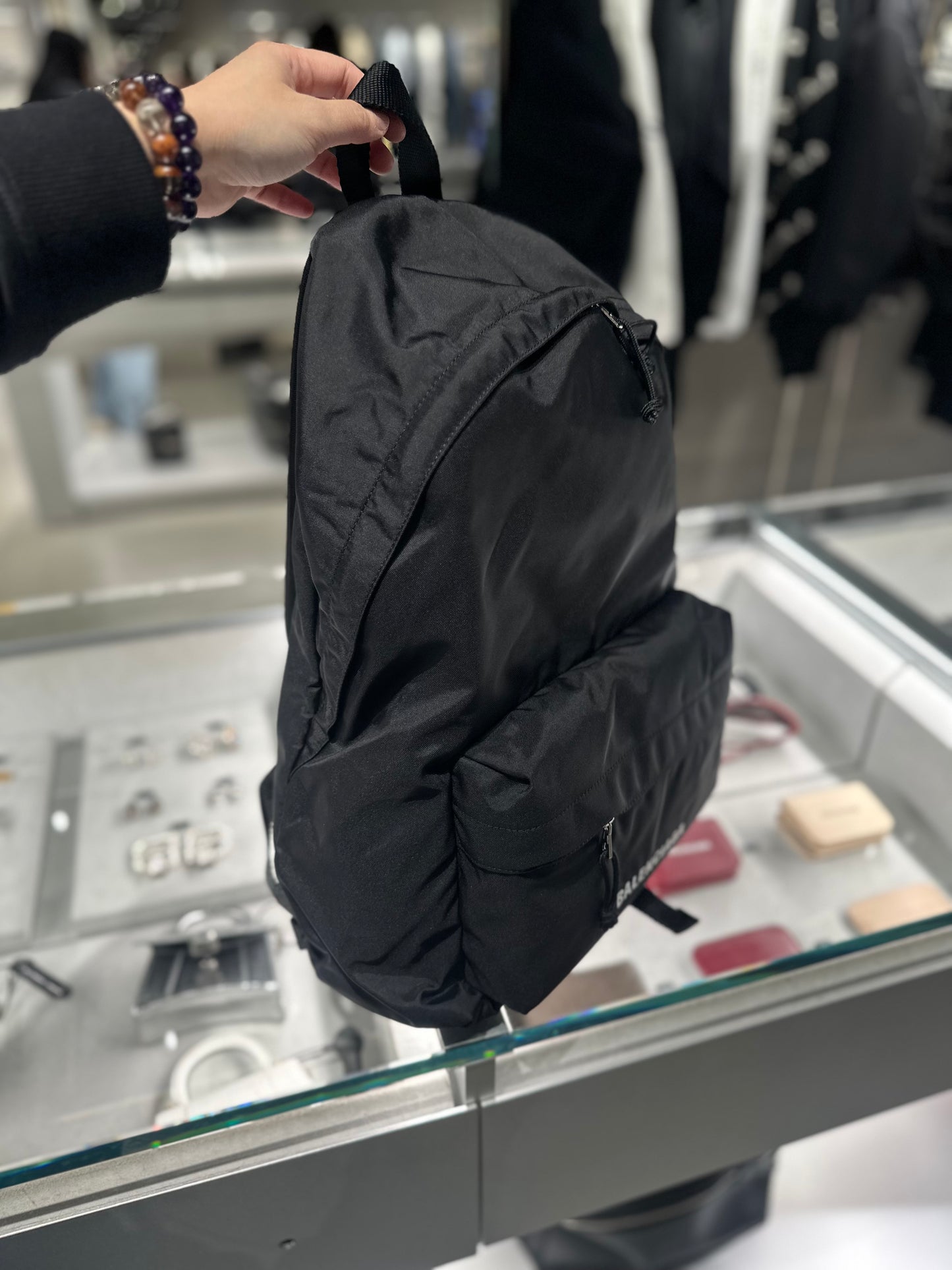Balenciaga logo backpack