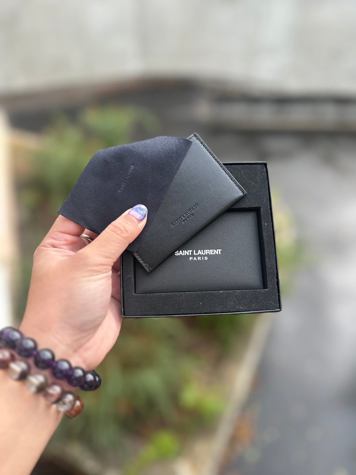 Ysl card holder and mirror gift set