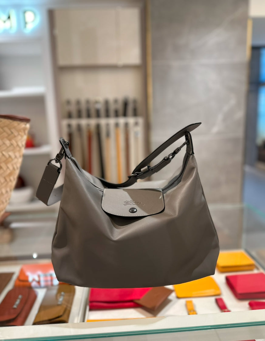 Longchamp hobo bag grey
