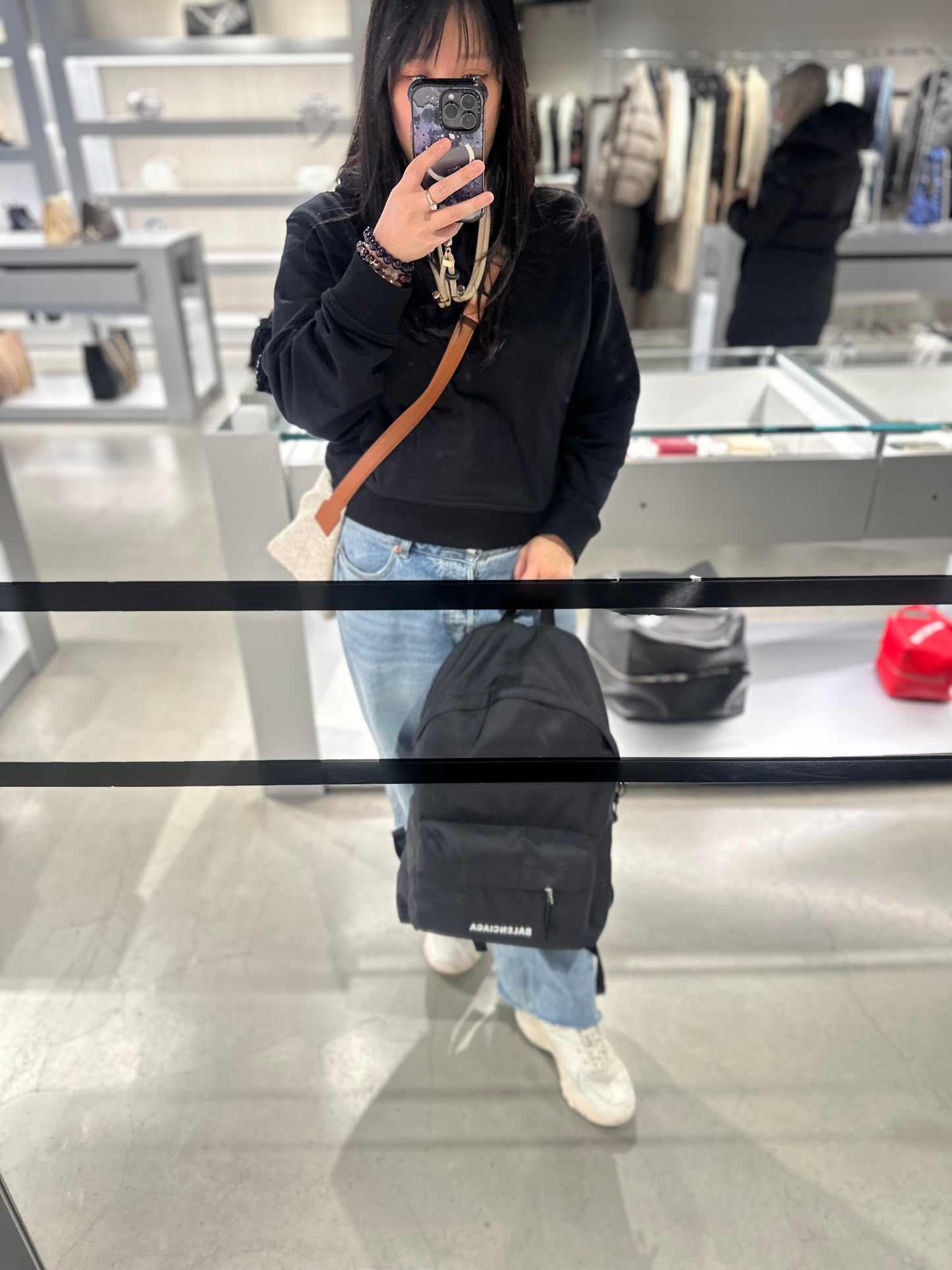 Balenciaga logo backpack