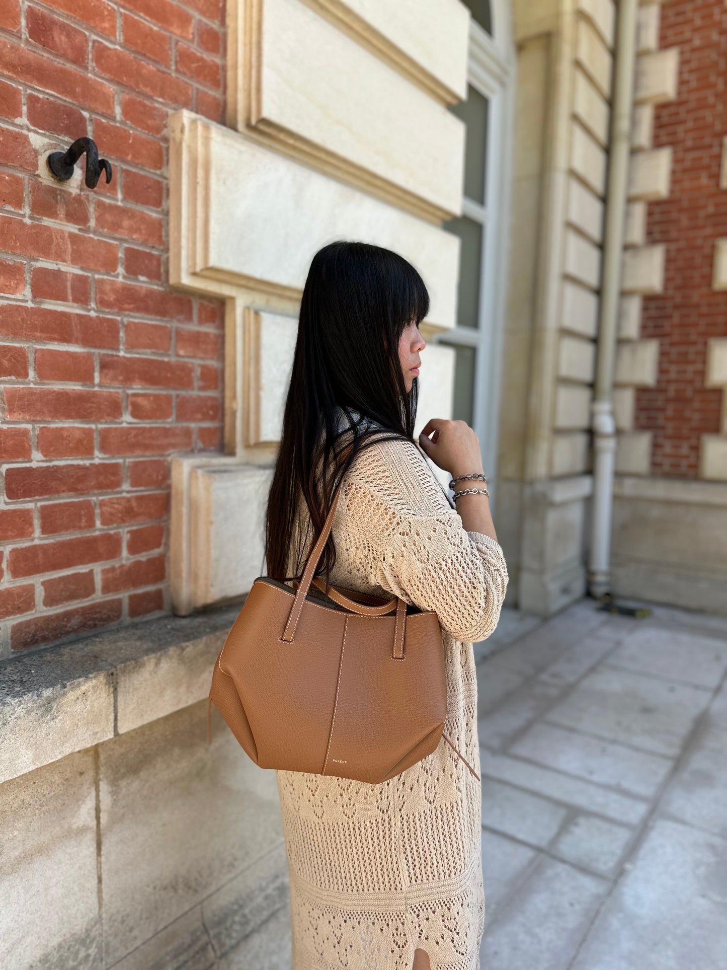 Polene cyme mini tan