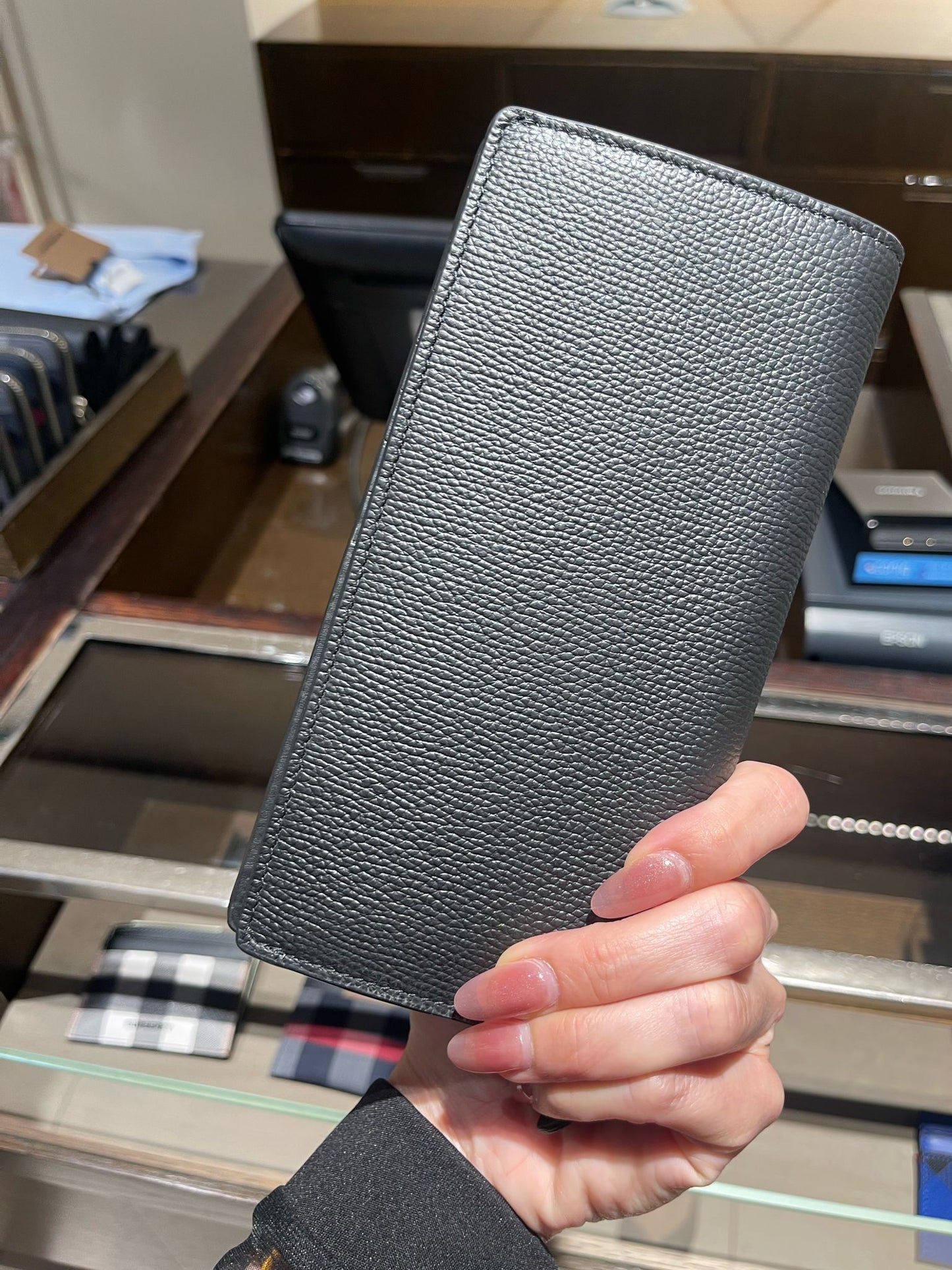 Burberry Classic check long wallet