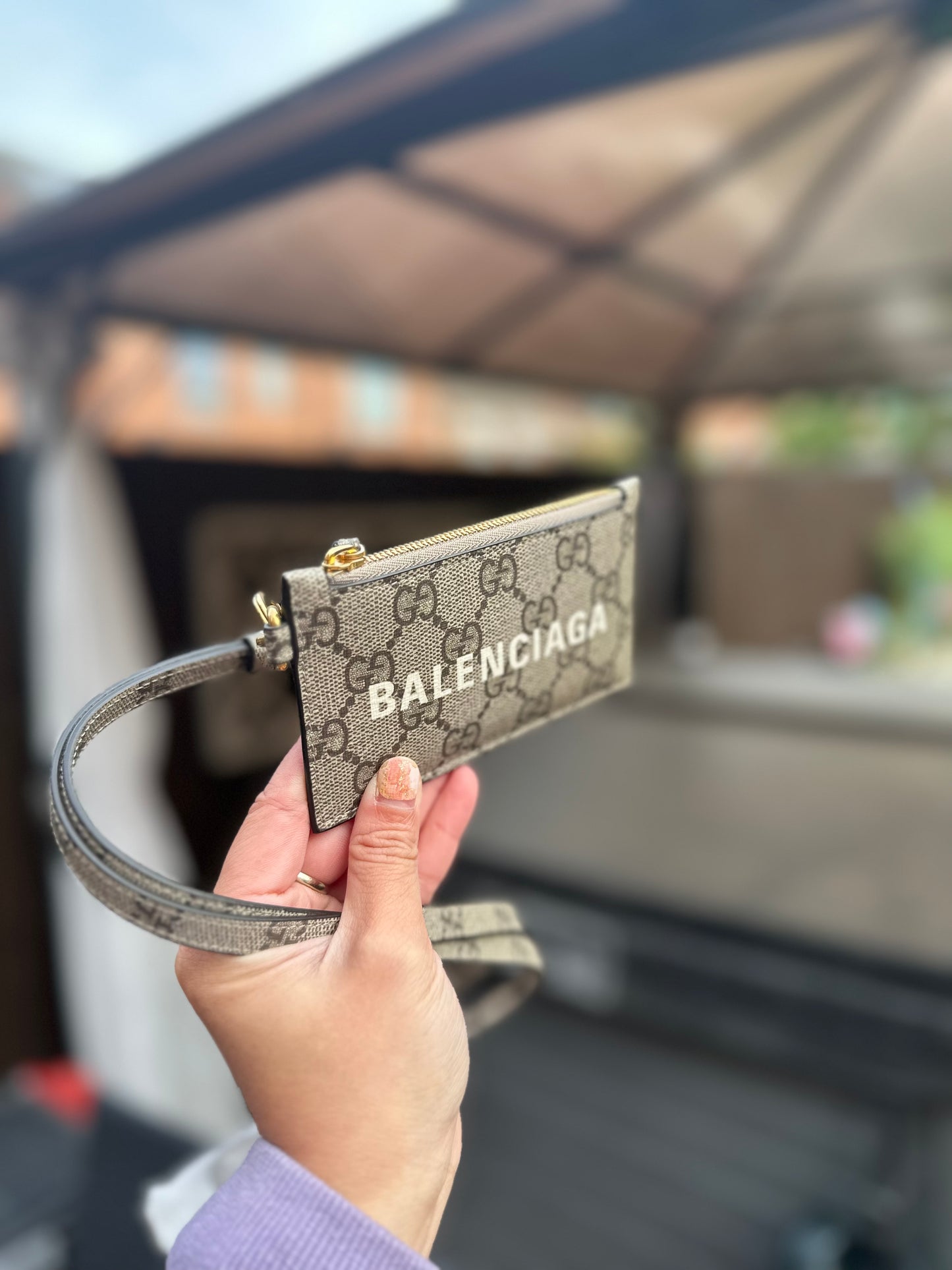Gucci x Balenciaga card holder