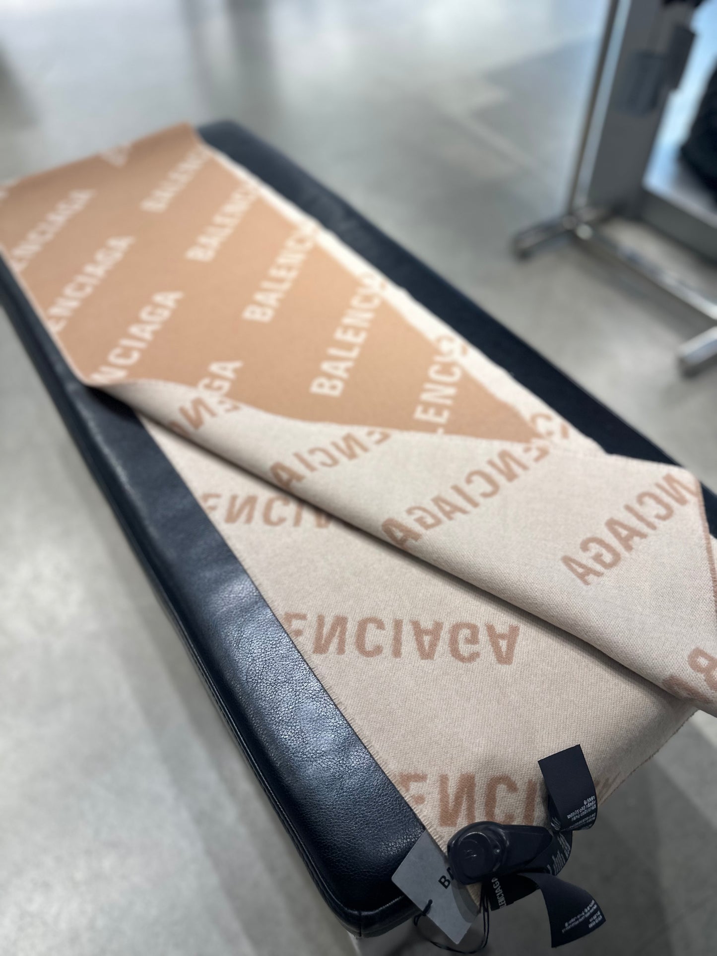 Balenciaga logo scarf