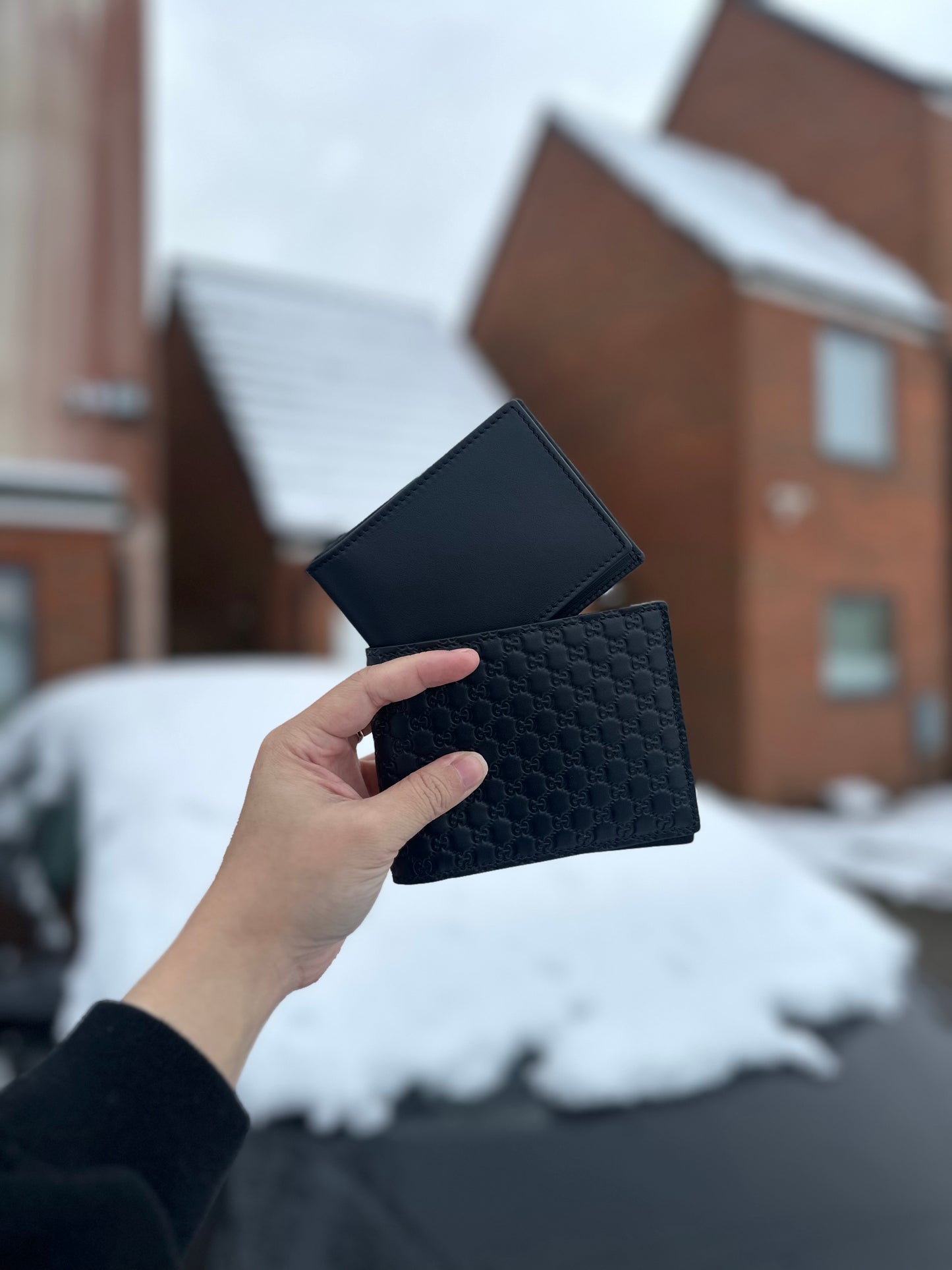 Gucci相位wallet navy可拆獨立用