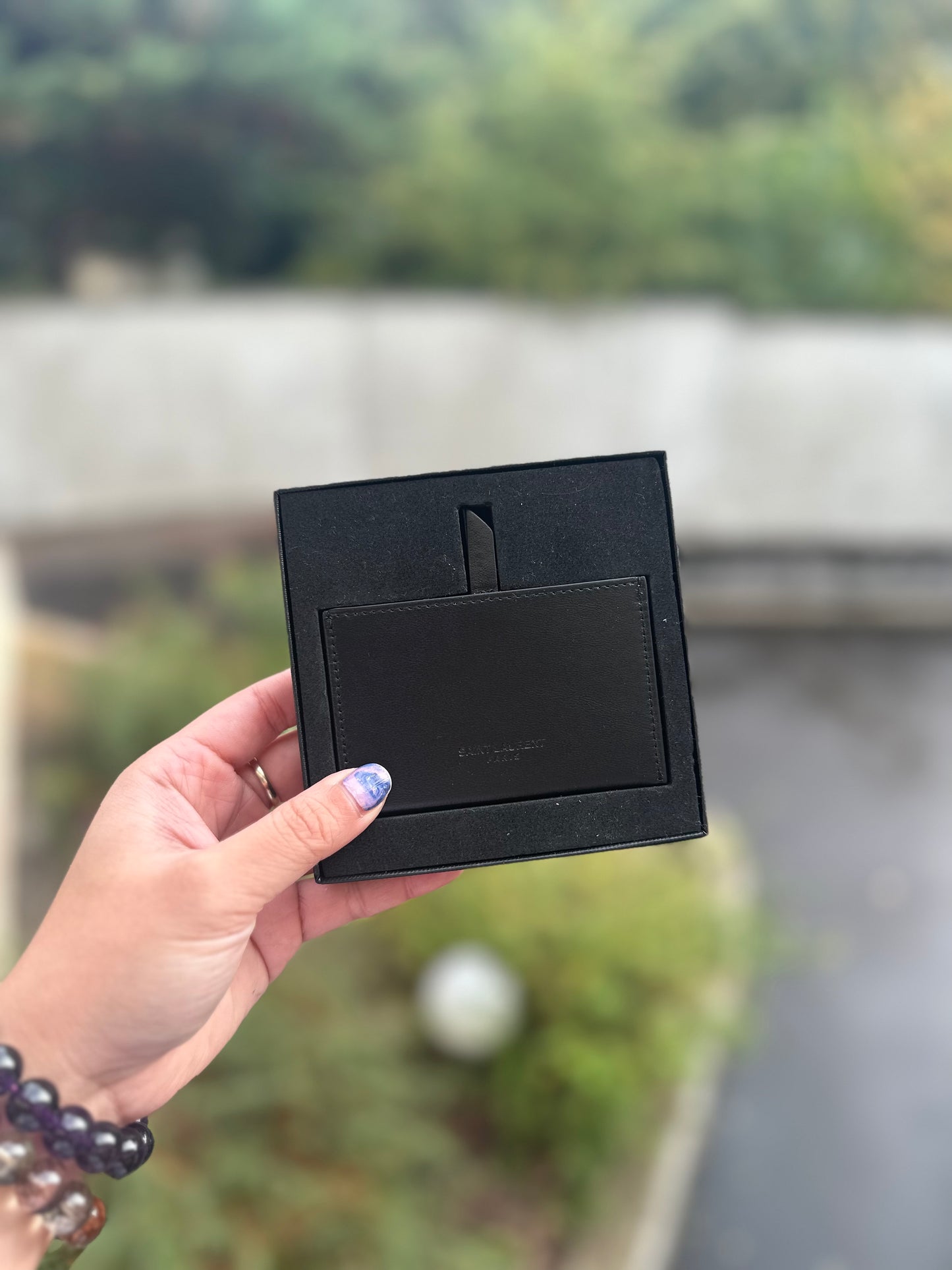 Ysl card holder and mirror gift set