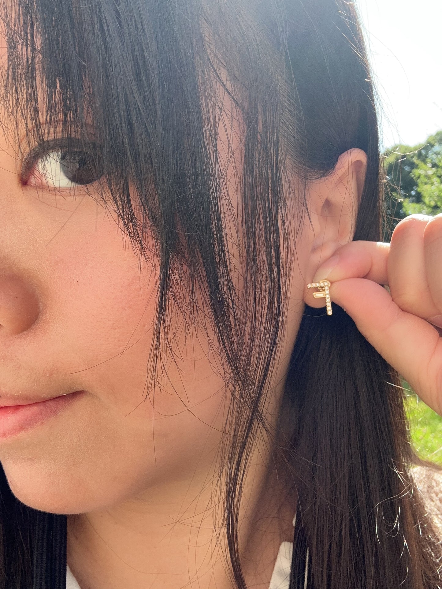 Fendi F logo earrings