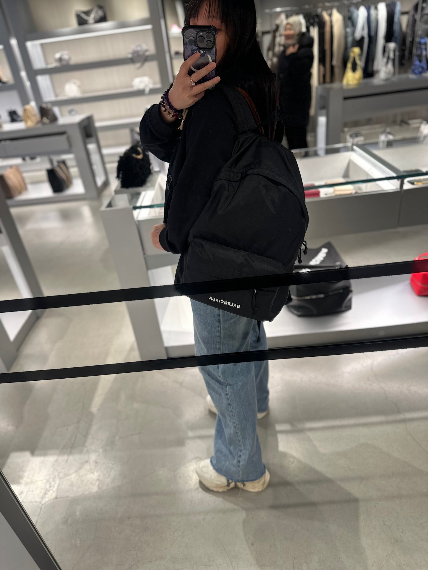 Balenciaga logo backpack