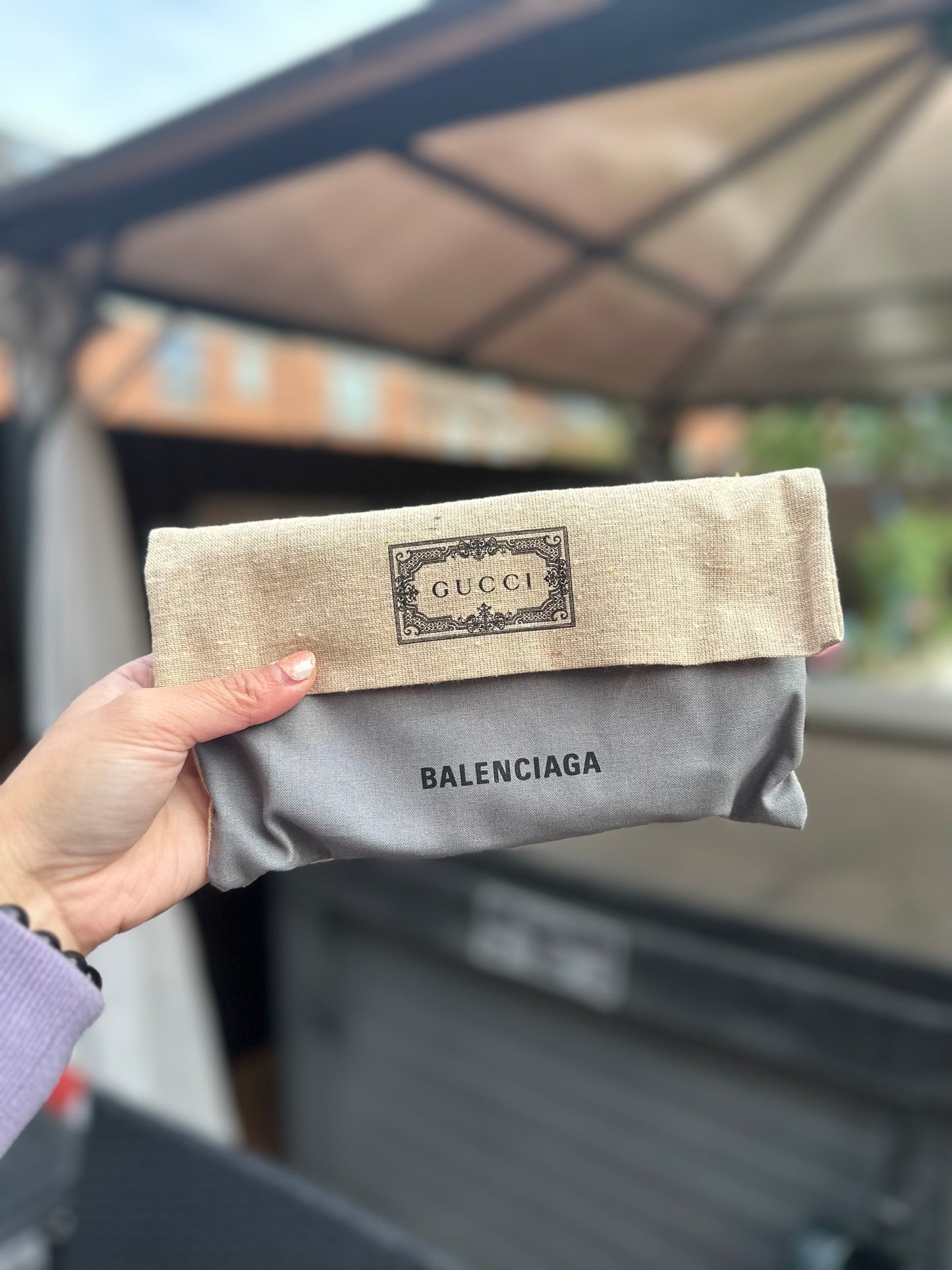 Gucci x Balenciaga card holder