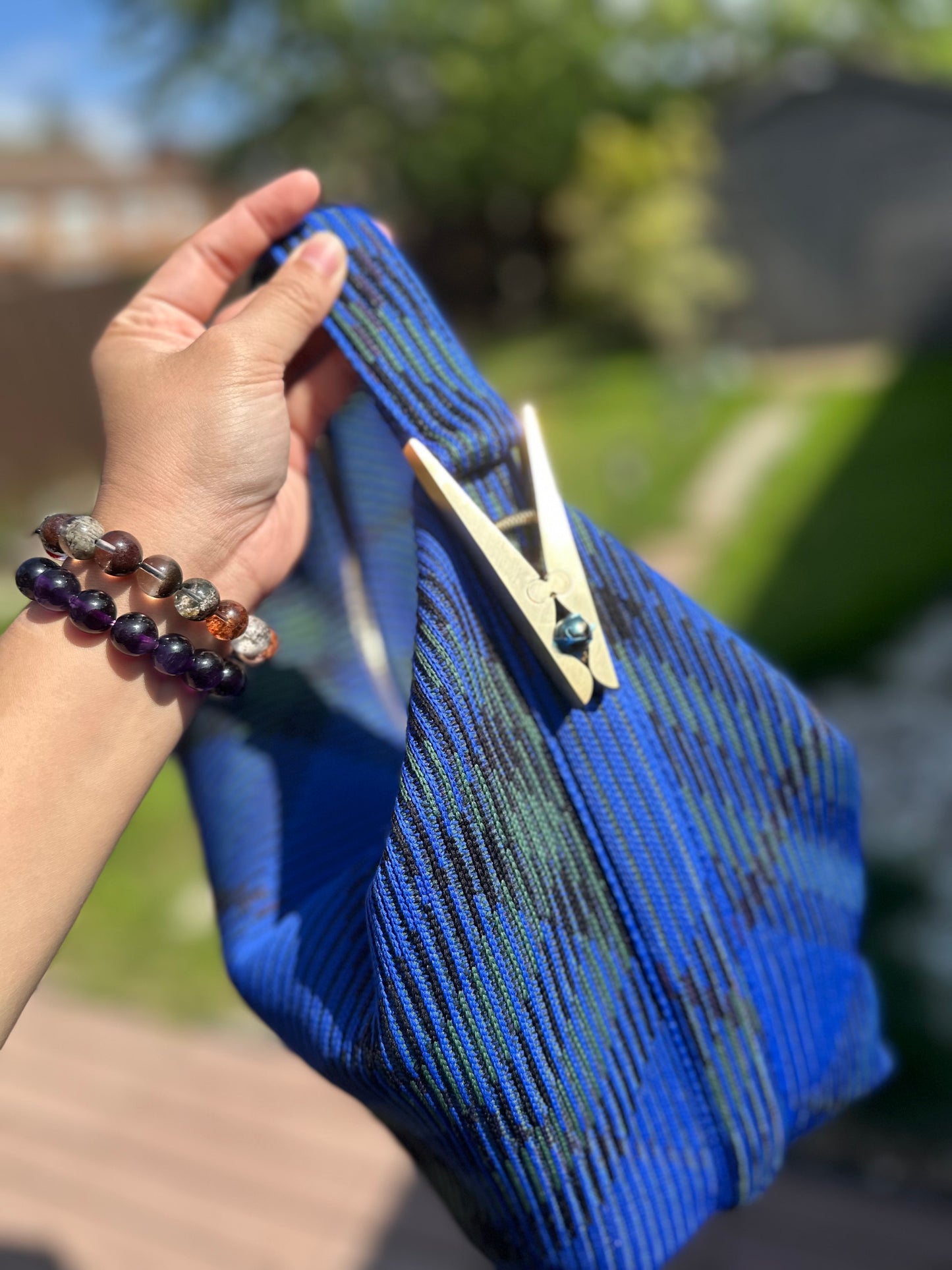 Burberry peg bag knight blue