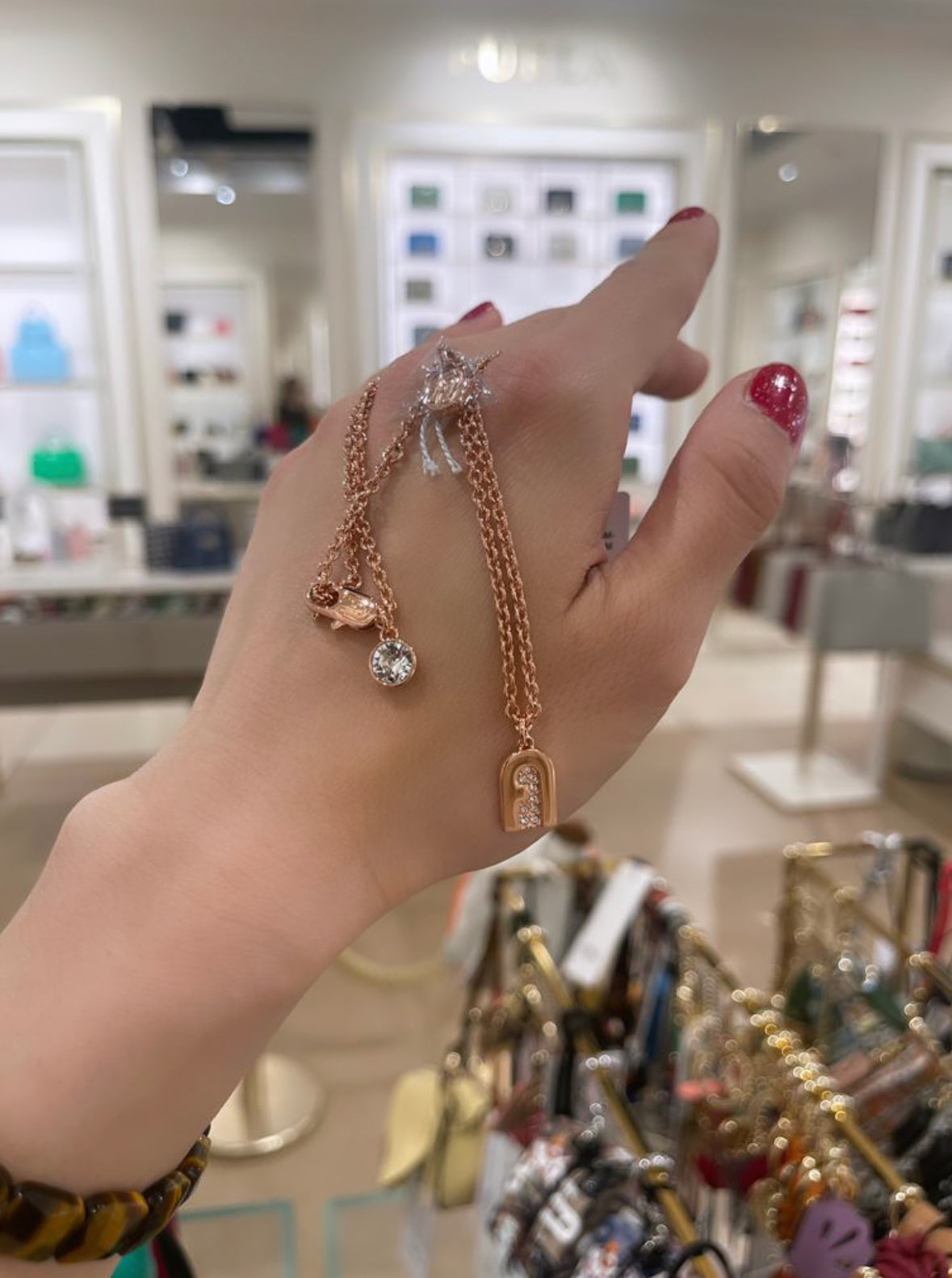 F Logo necklace