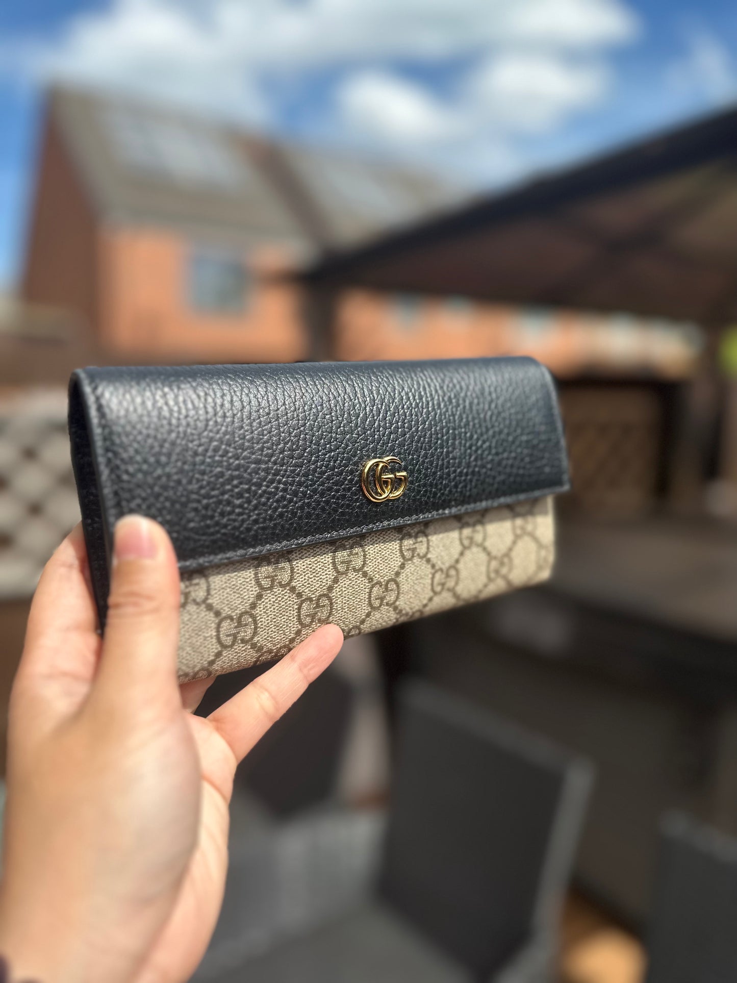 Monogram long wallet