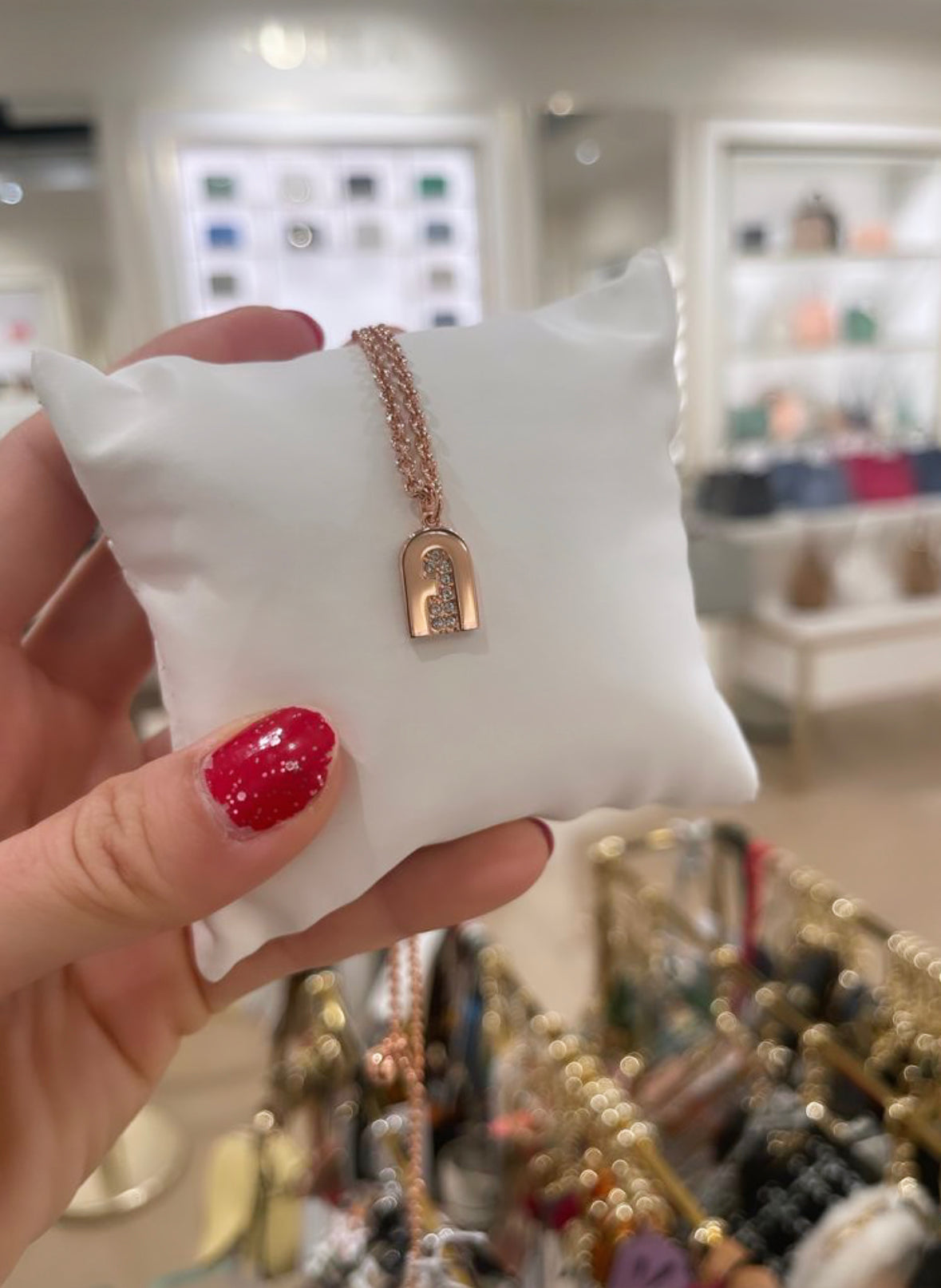 F Logo necklace