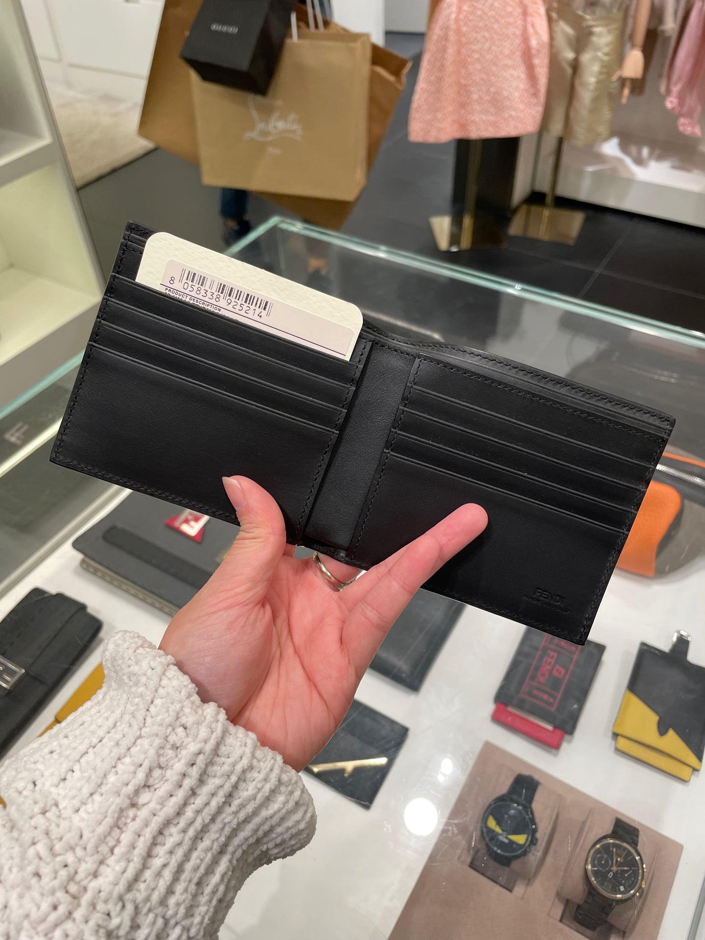 Men wallet 黑灰眼仔