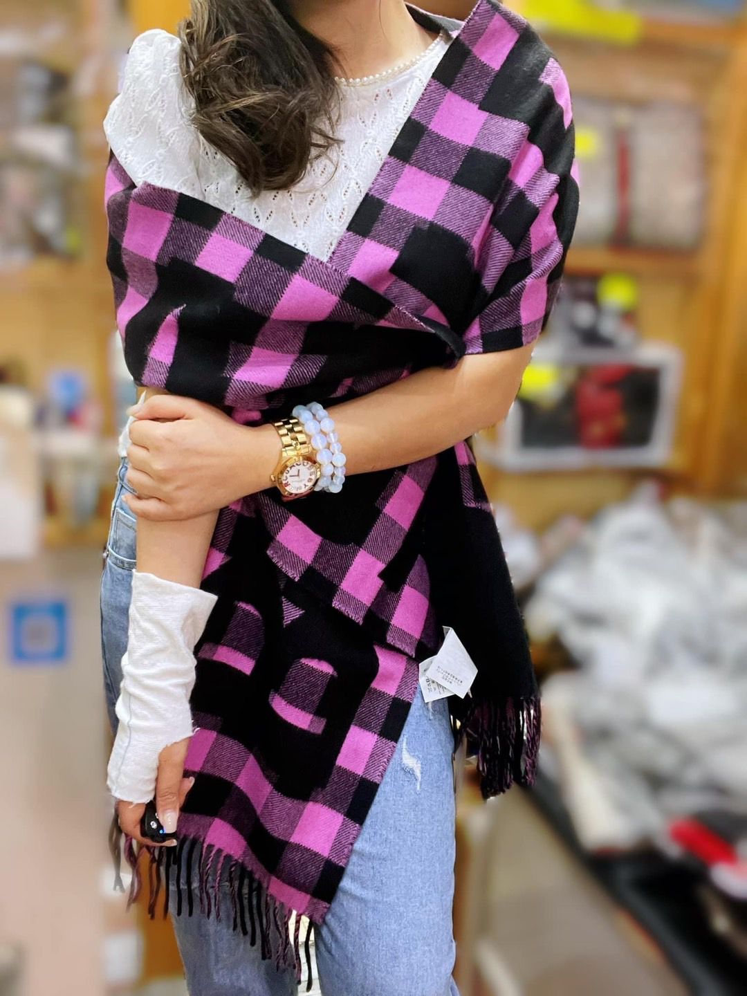 大logo 格仔scarf