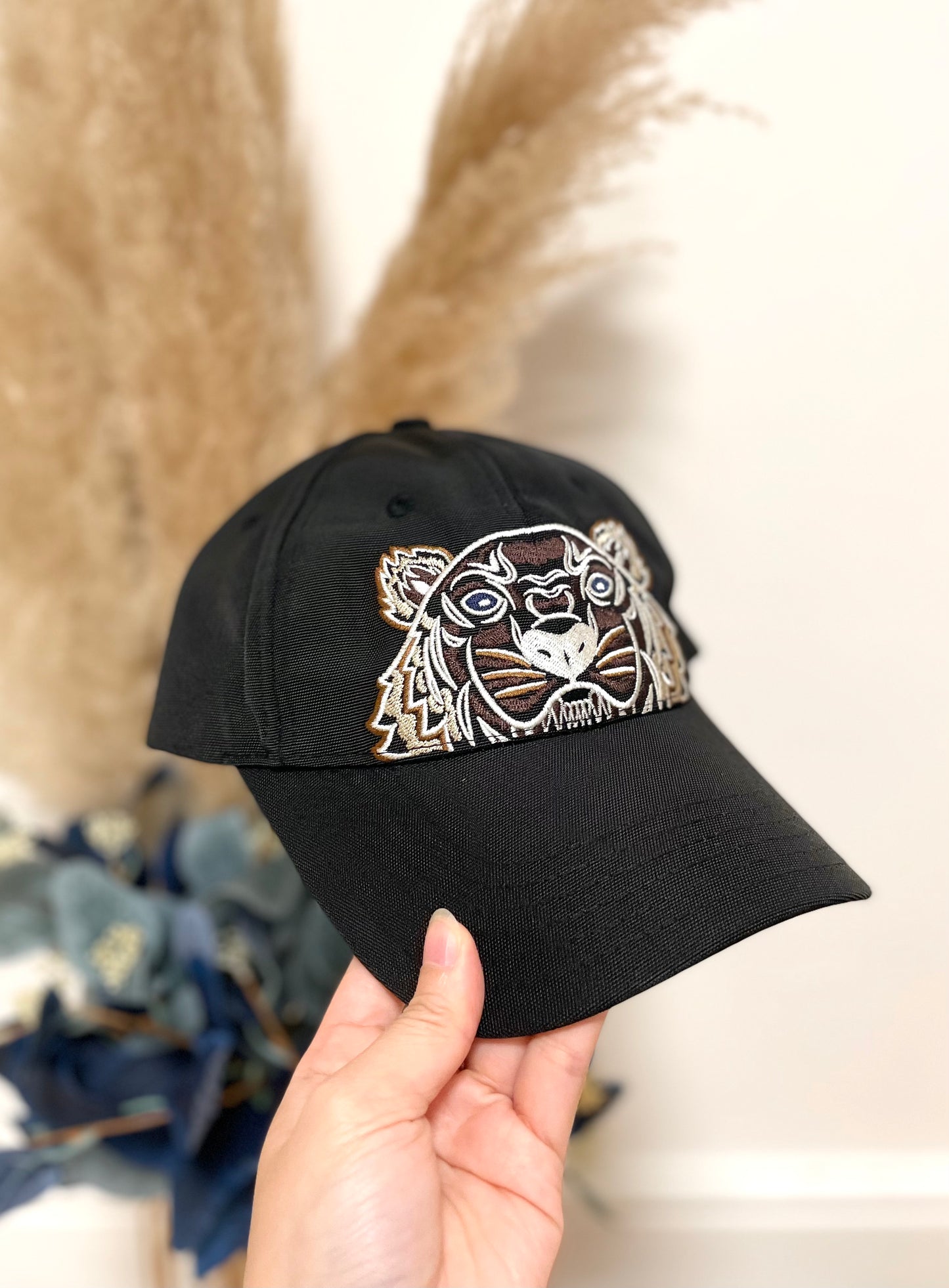 虎頭刺繡cap