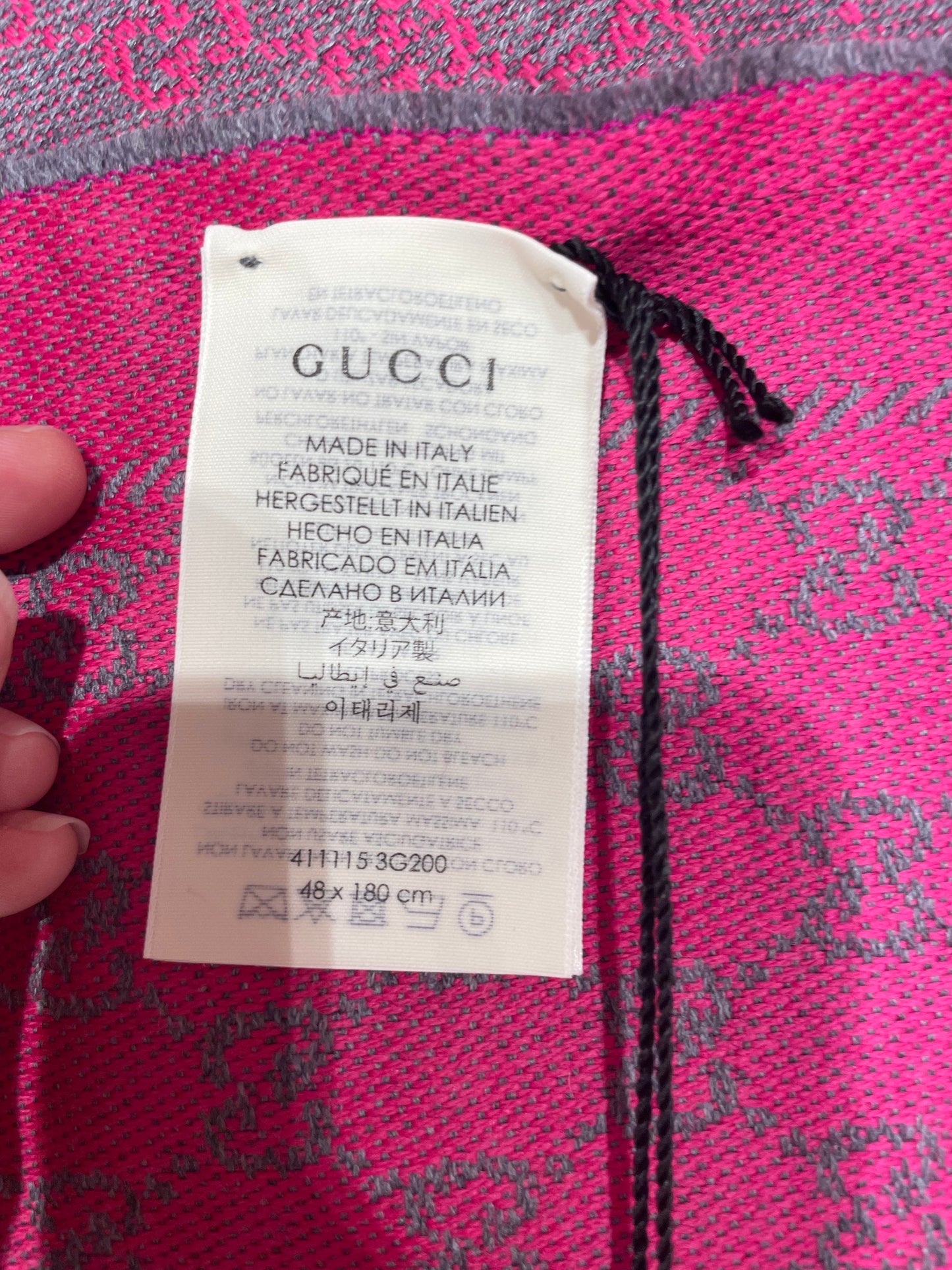 Gg monogram scarf