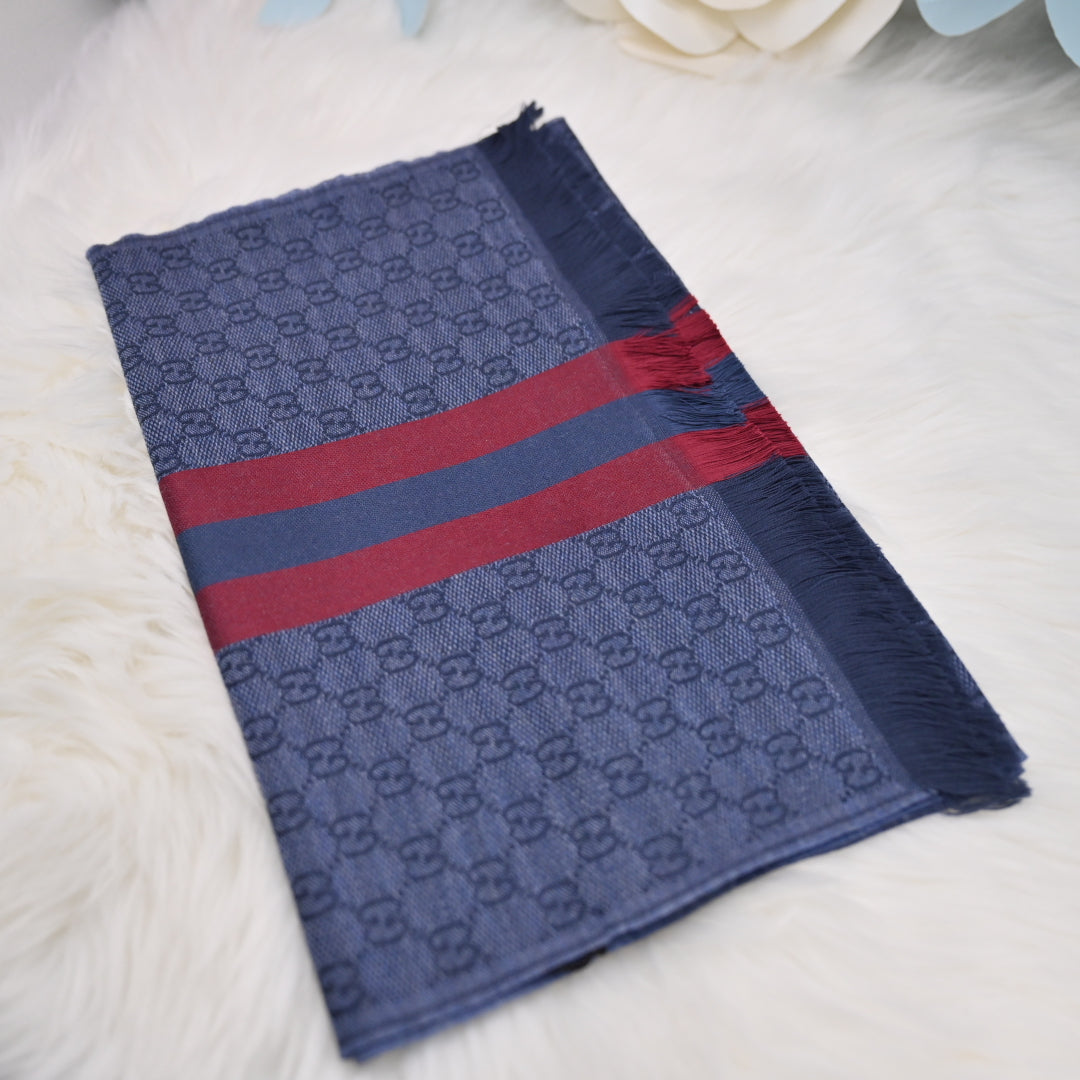 Gg scarf 紅藍間