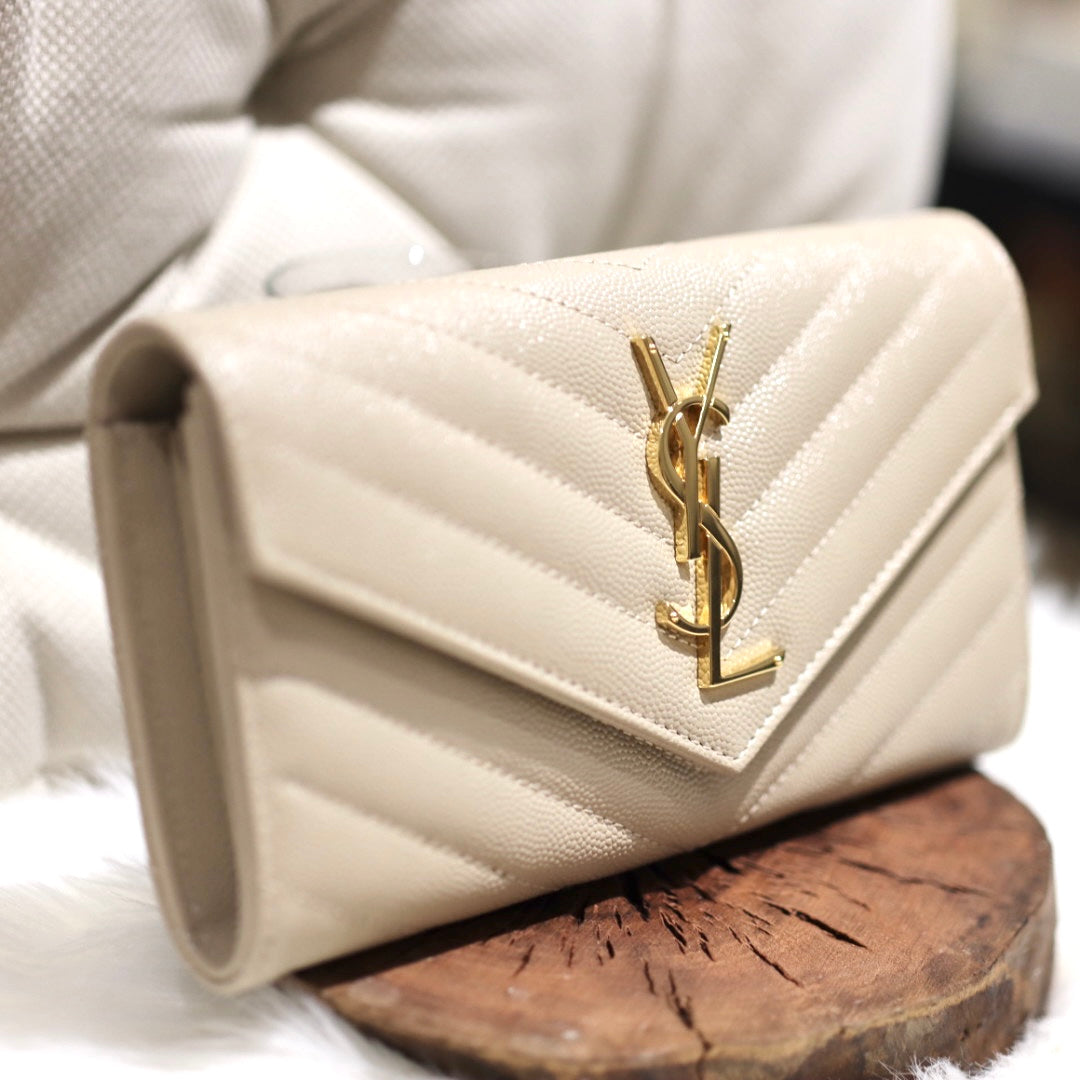 魚子醬long wallet 金扣
