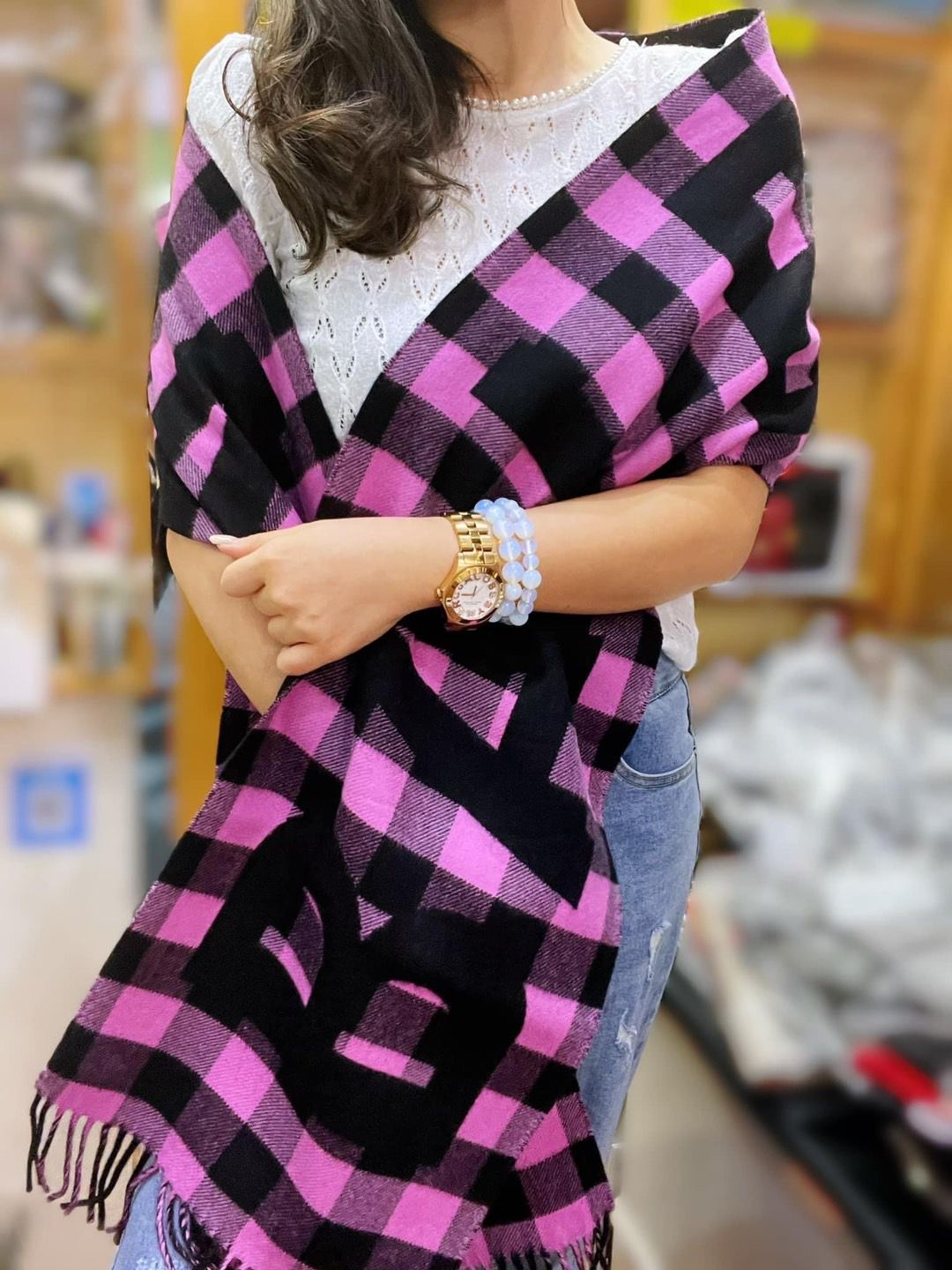 大logo 格仔scarf