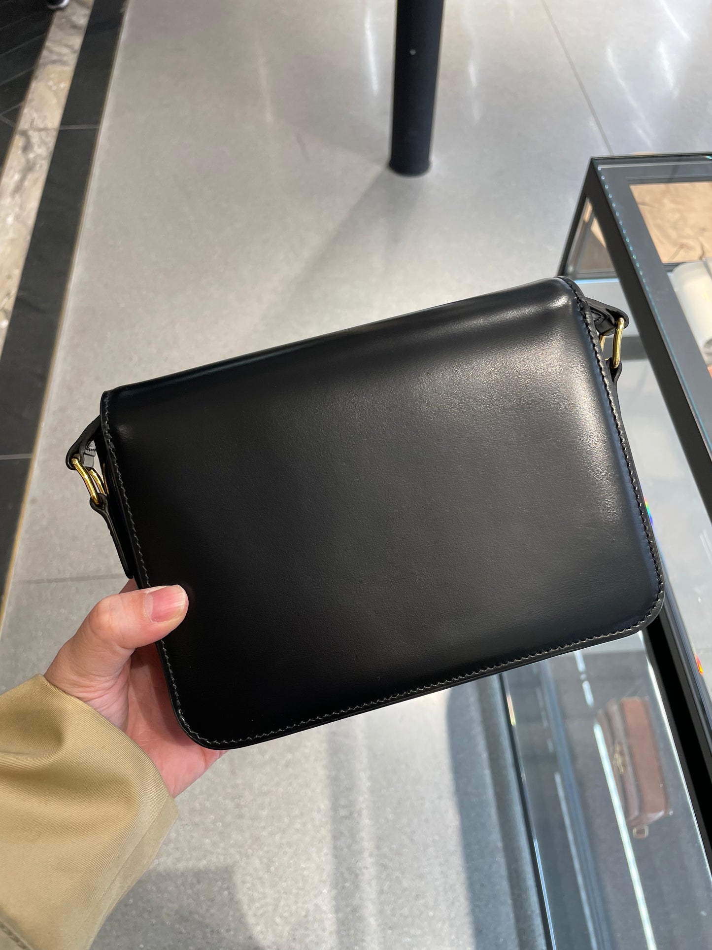 Teen Triomphe bag shiny calfskin