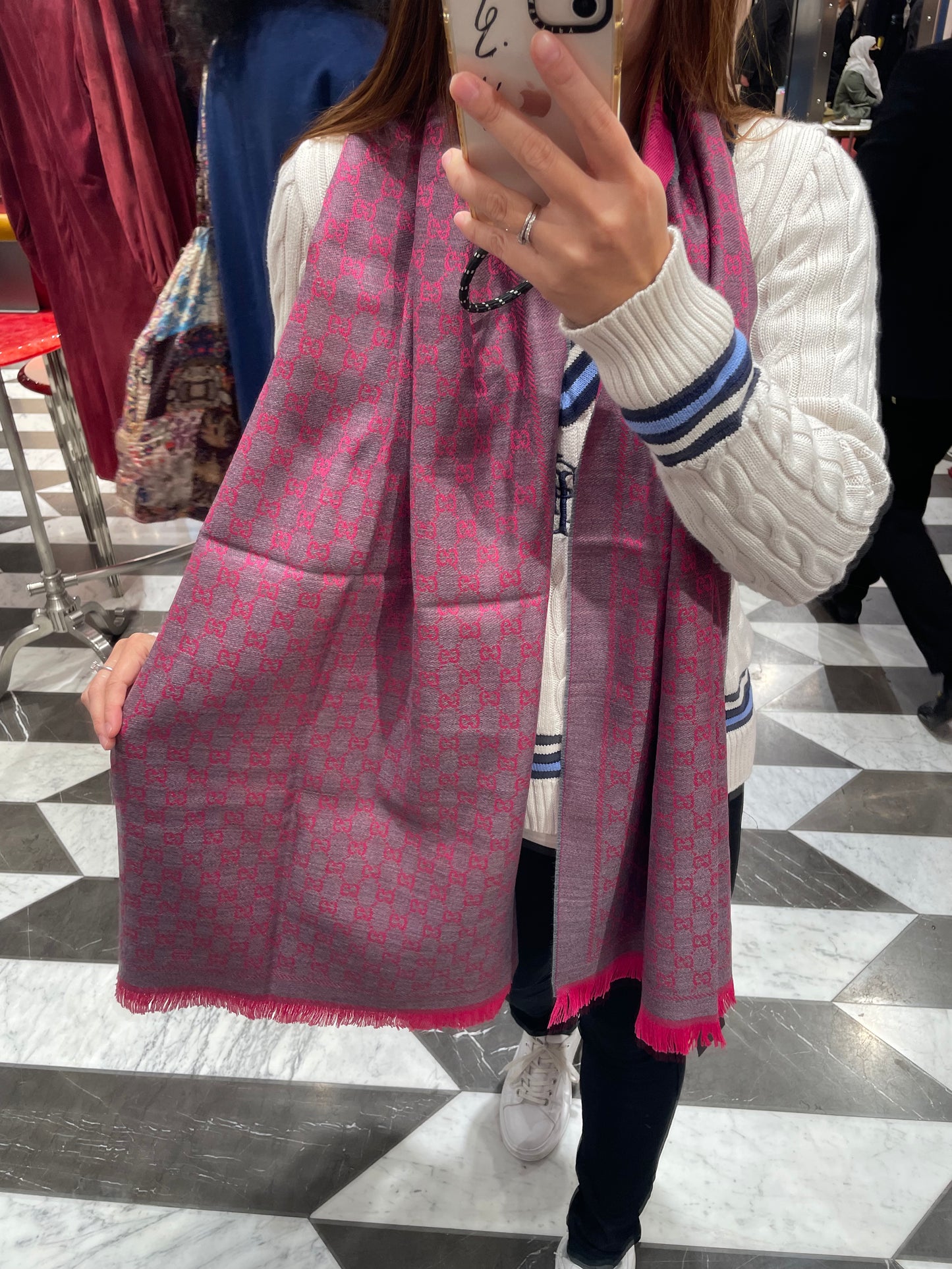 Gg monogram scarf