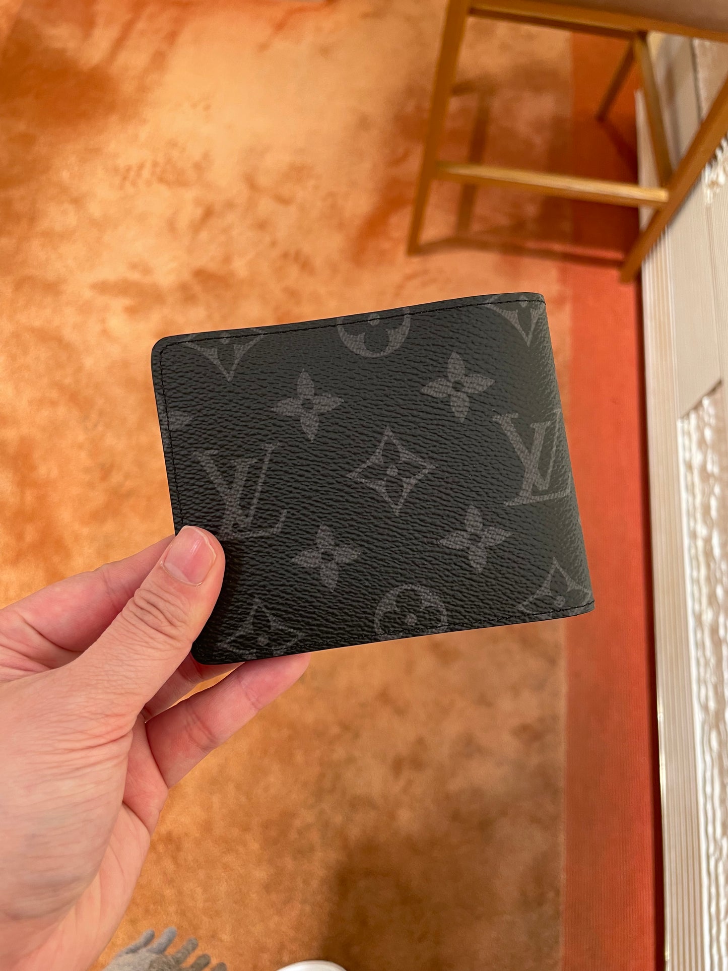 Canvas Slender wallet monogram 黑