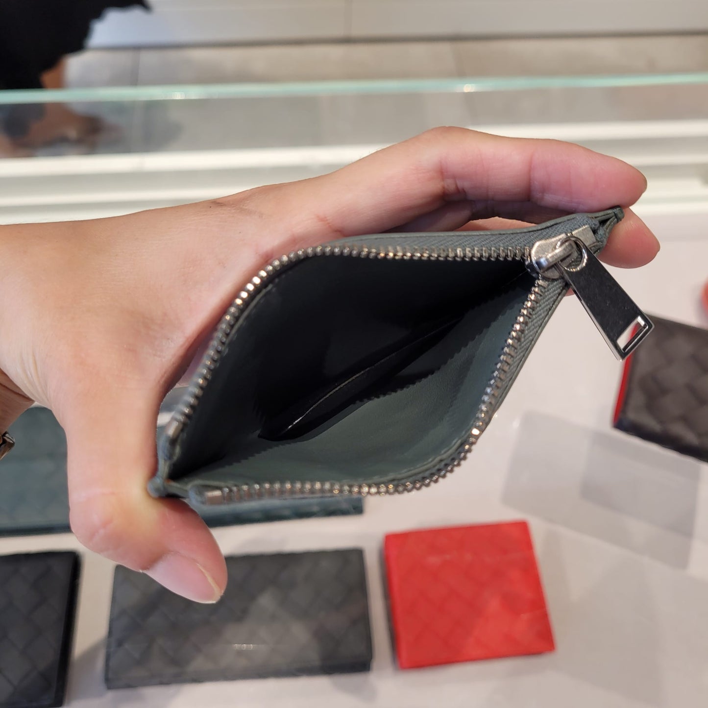 Coin zipper card holder wallet