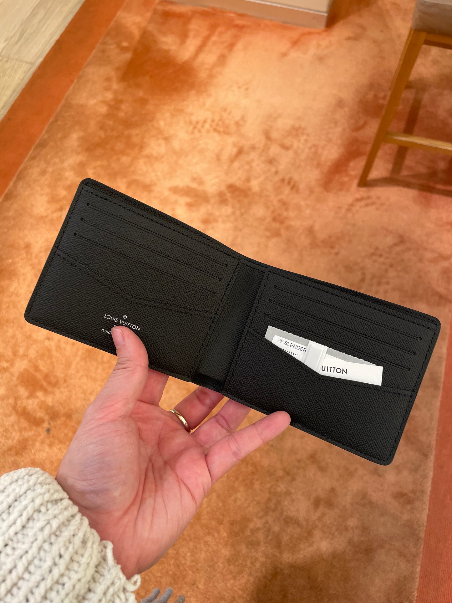 Canvas Slender wallet monogram 黑