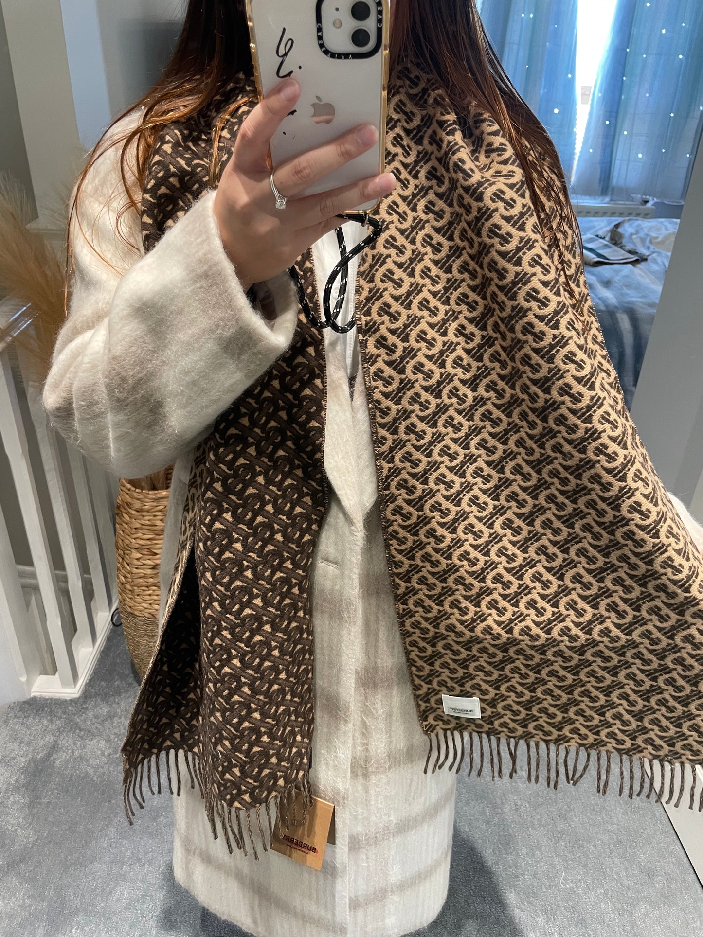 Monogram scarf