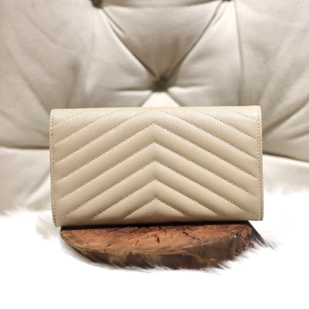 魚子醬long wallet 金扣