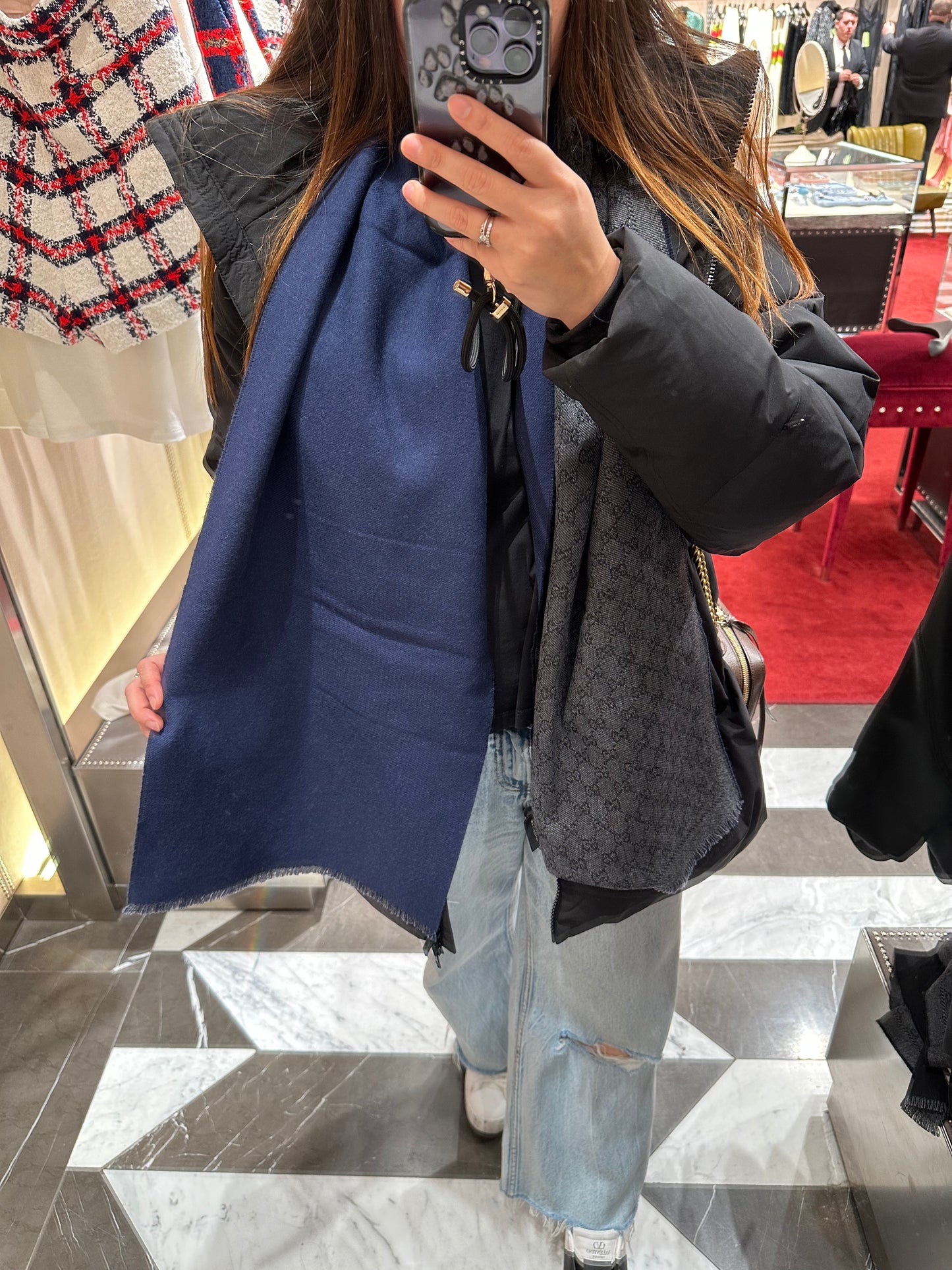 Gg monogram scarf