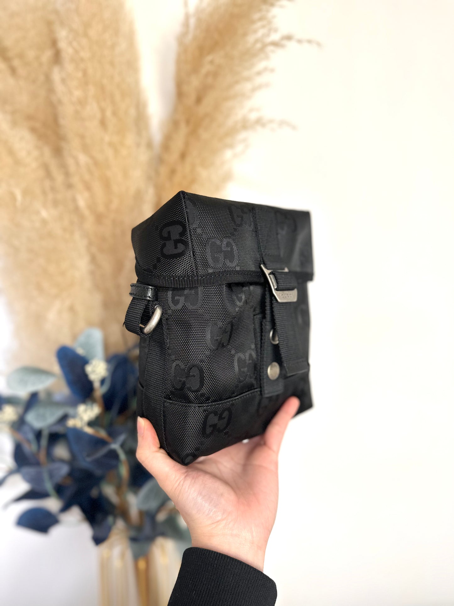 Gg monogram nylon crossbody