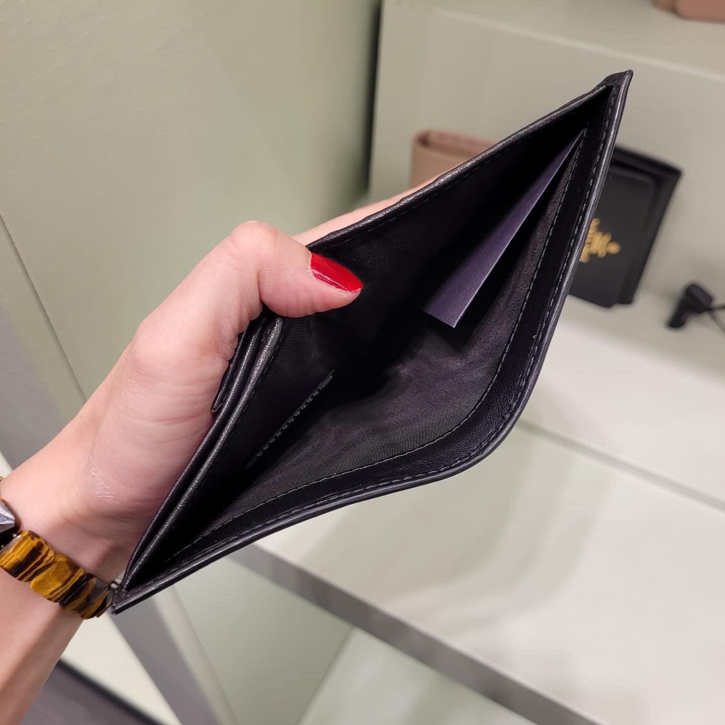 水波紋短銀包