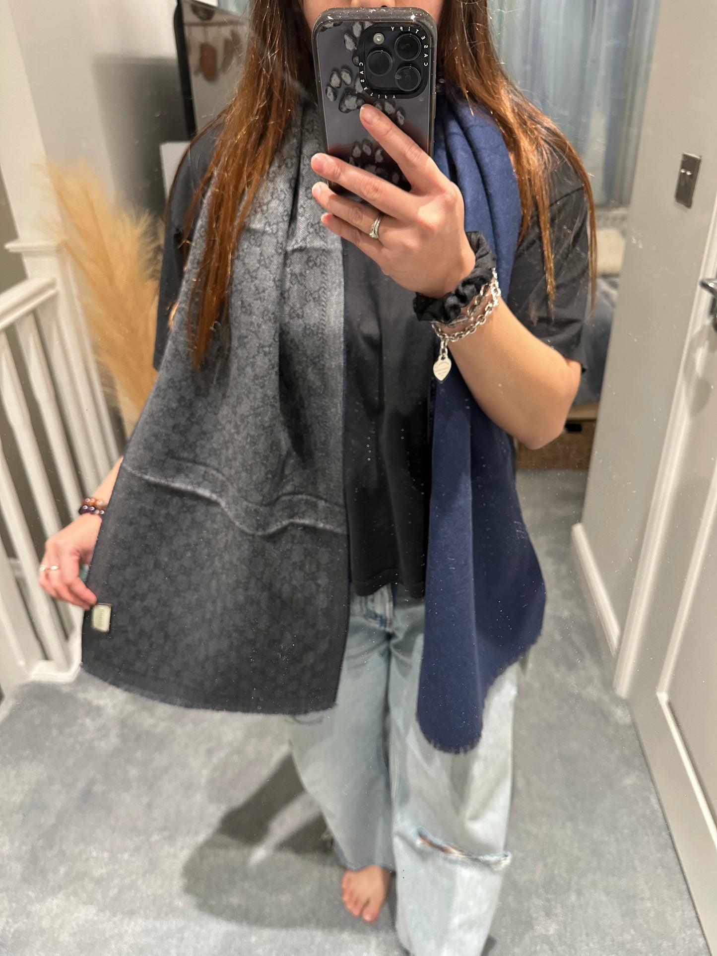 Gg monogram scarf