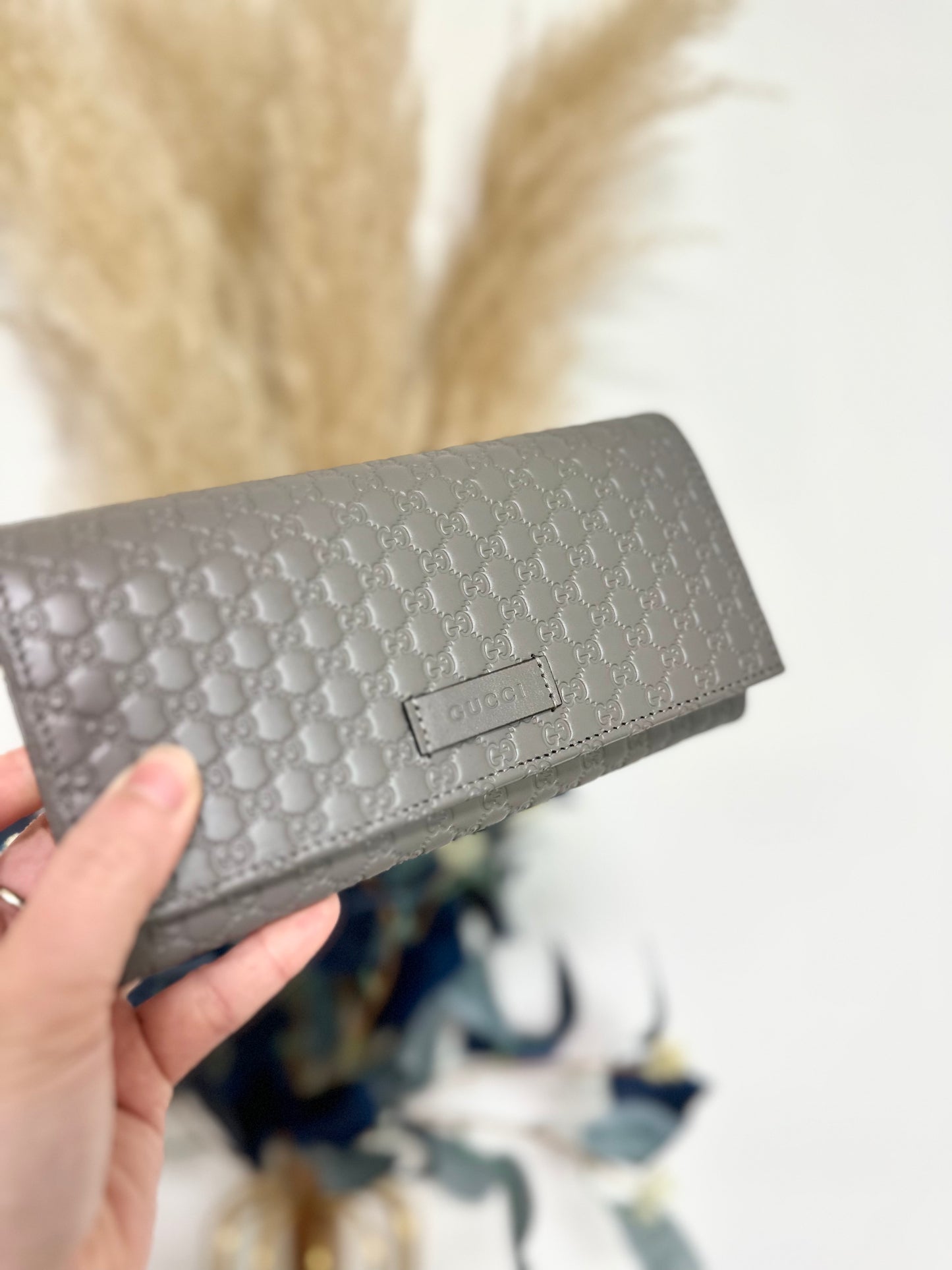 Monogram flap long wallet