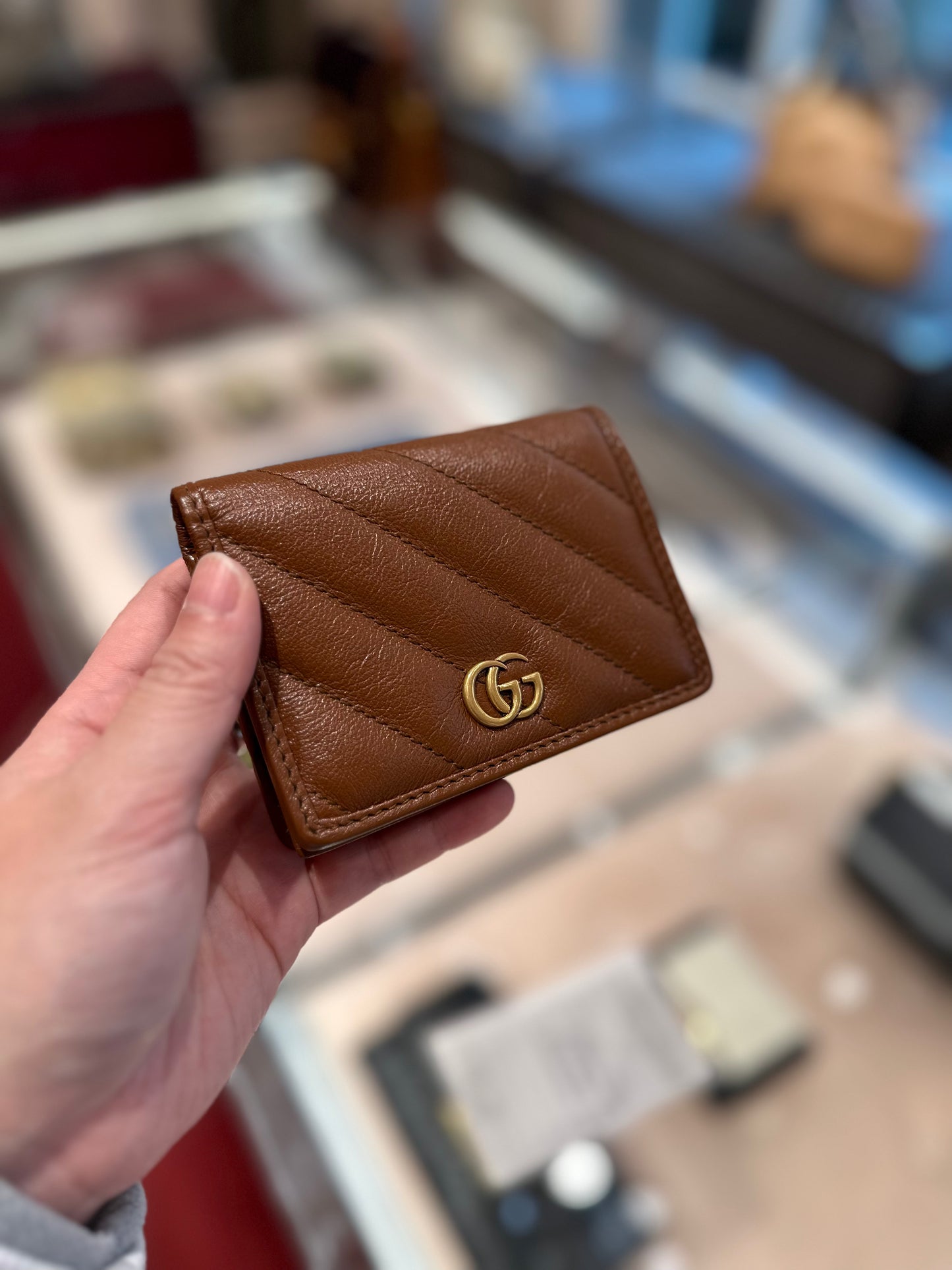 Gg marmont card holder wallet