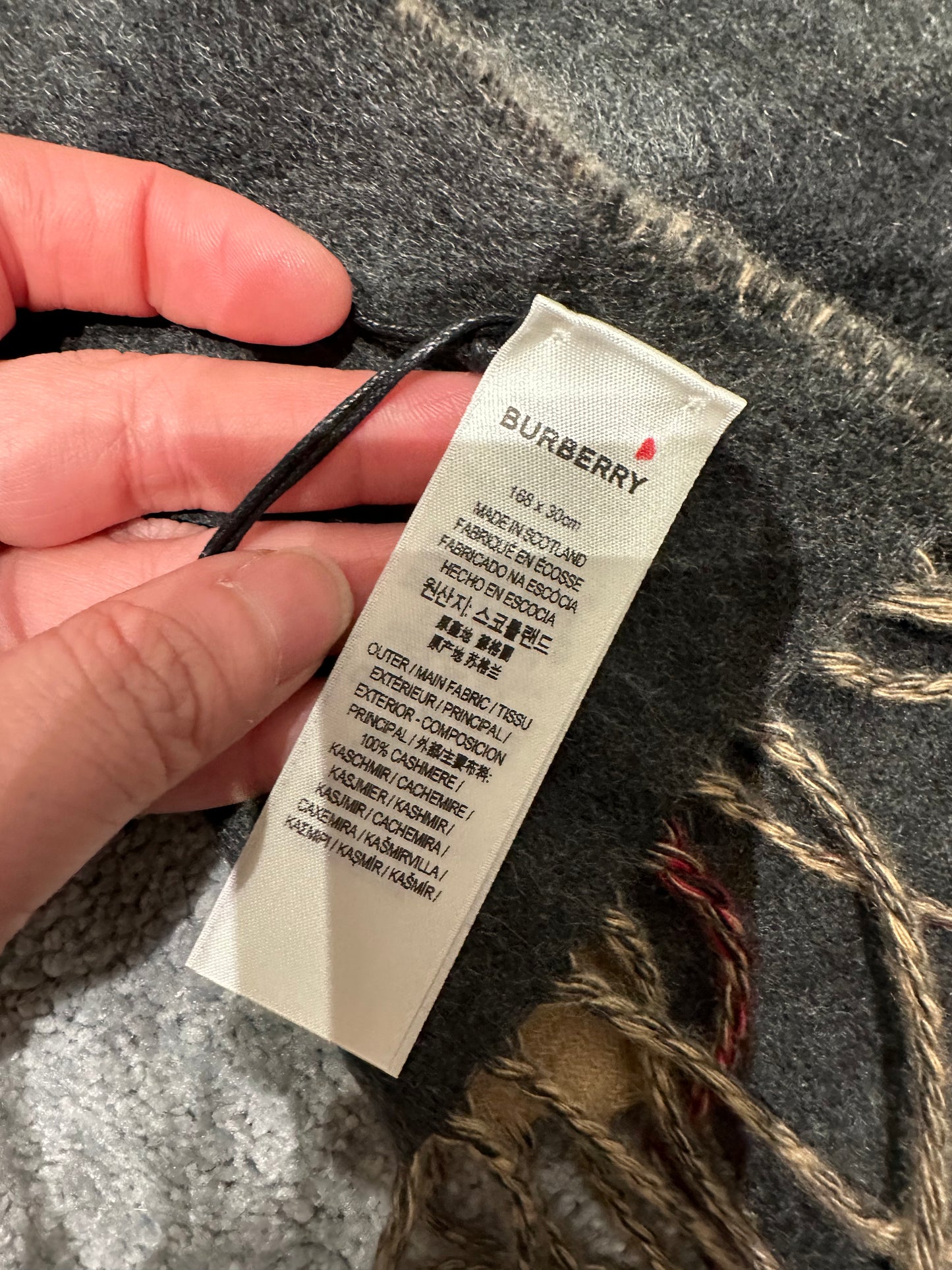 Classic pattern scarf 拼色