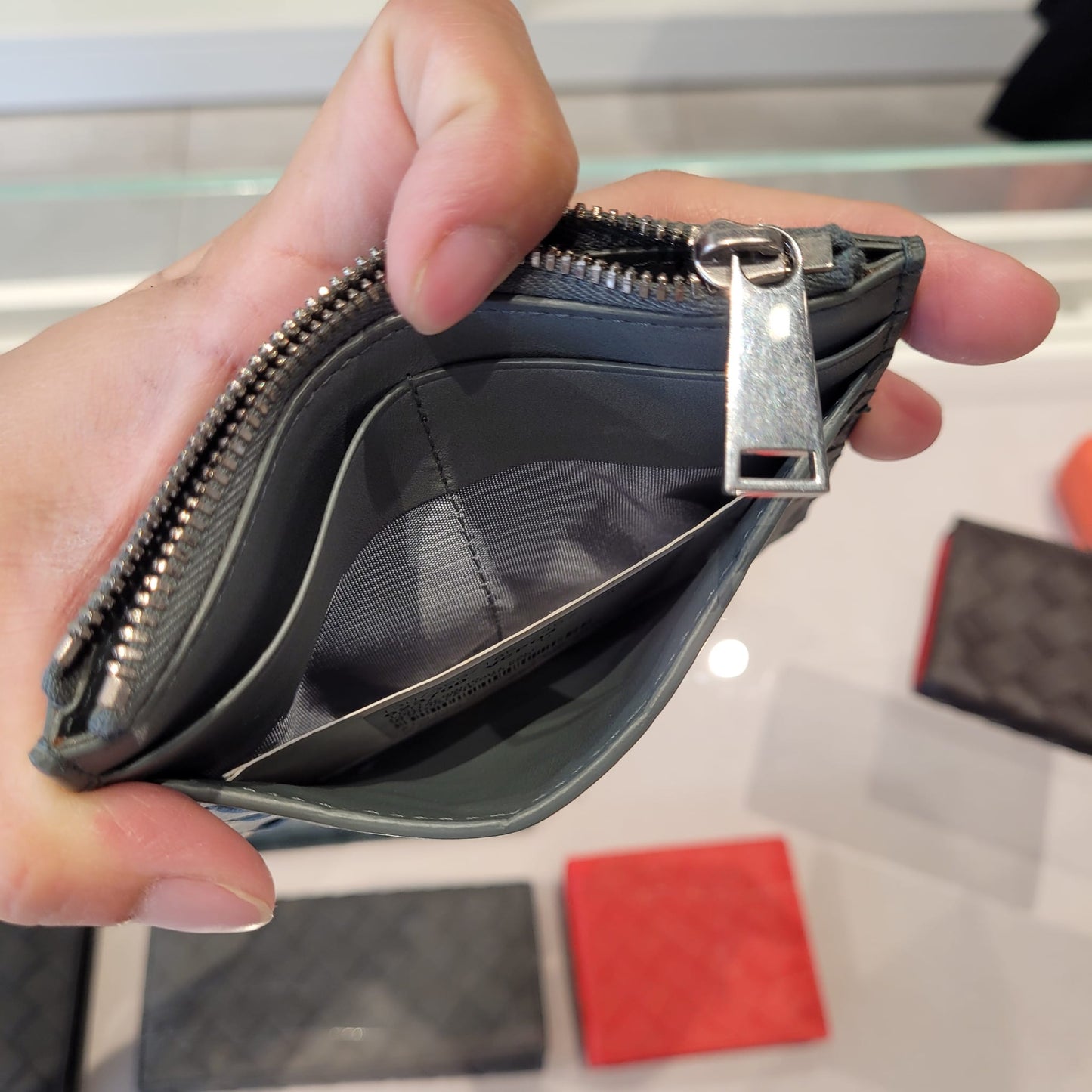 Coin zipper card holder wallet
