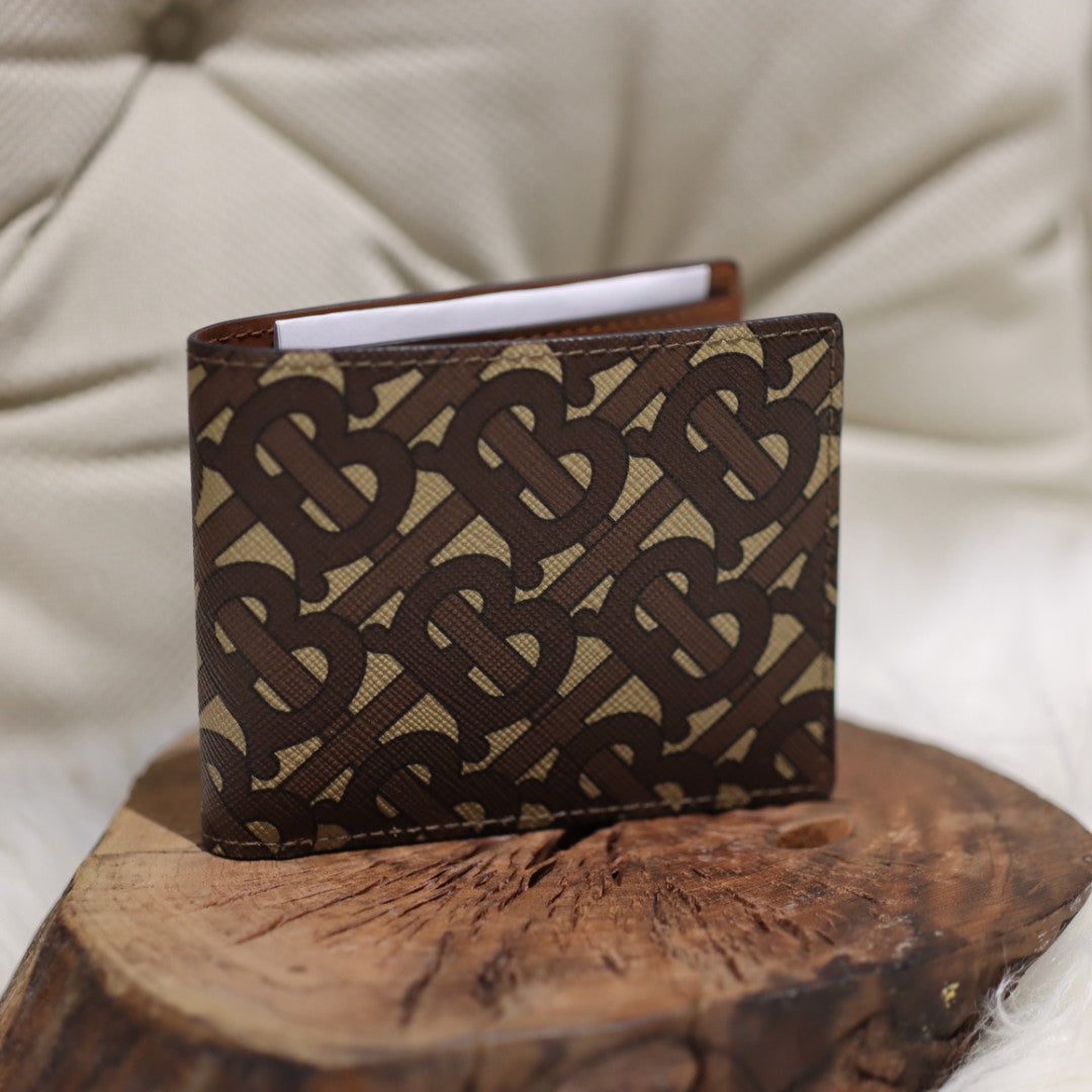 B monogram wallet 8卡位