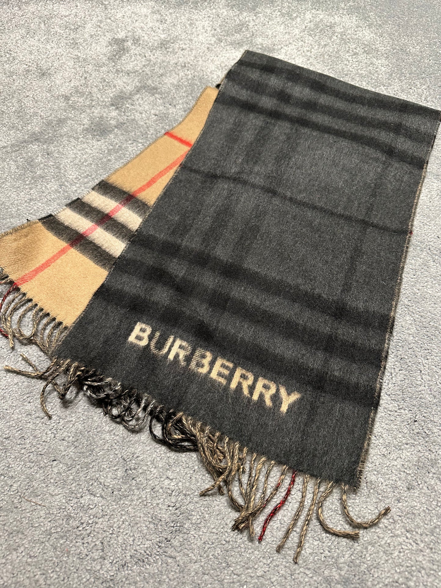 Classic pattern scarf拼色