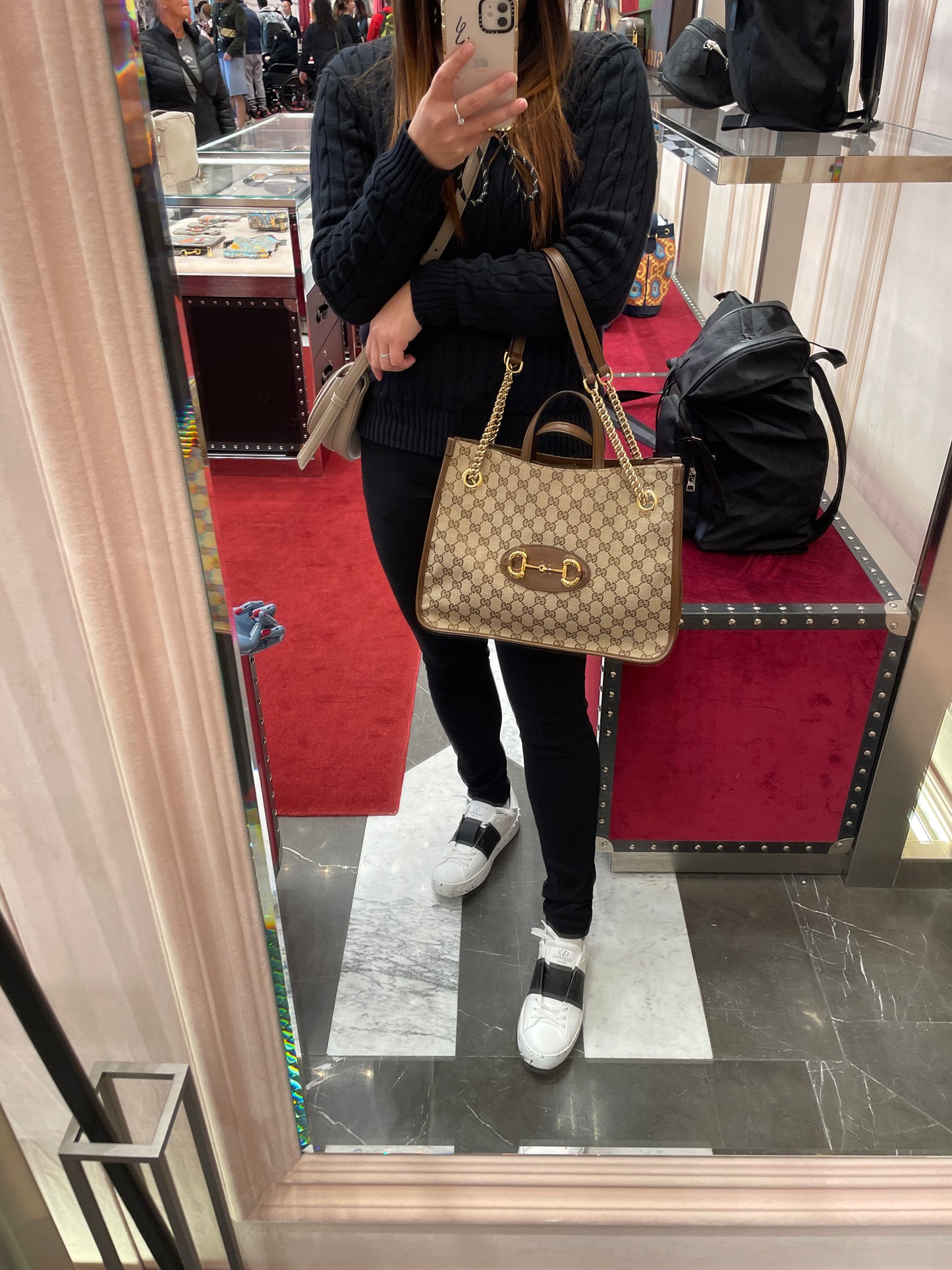 1955 horsebit tote bag