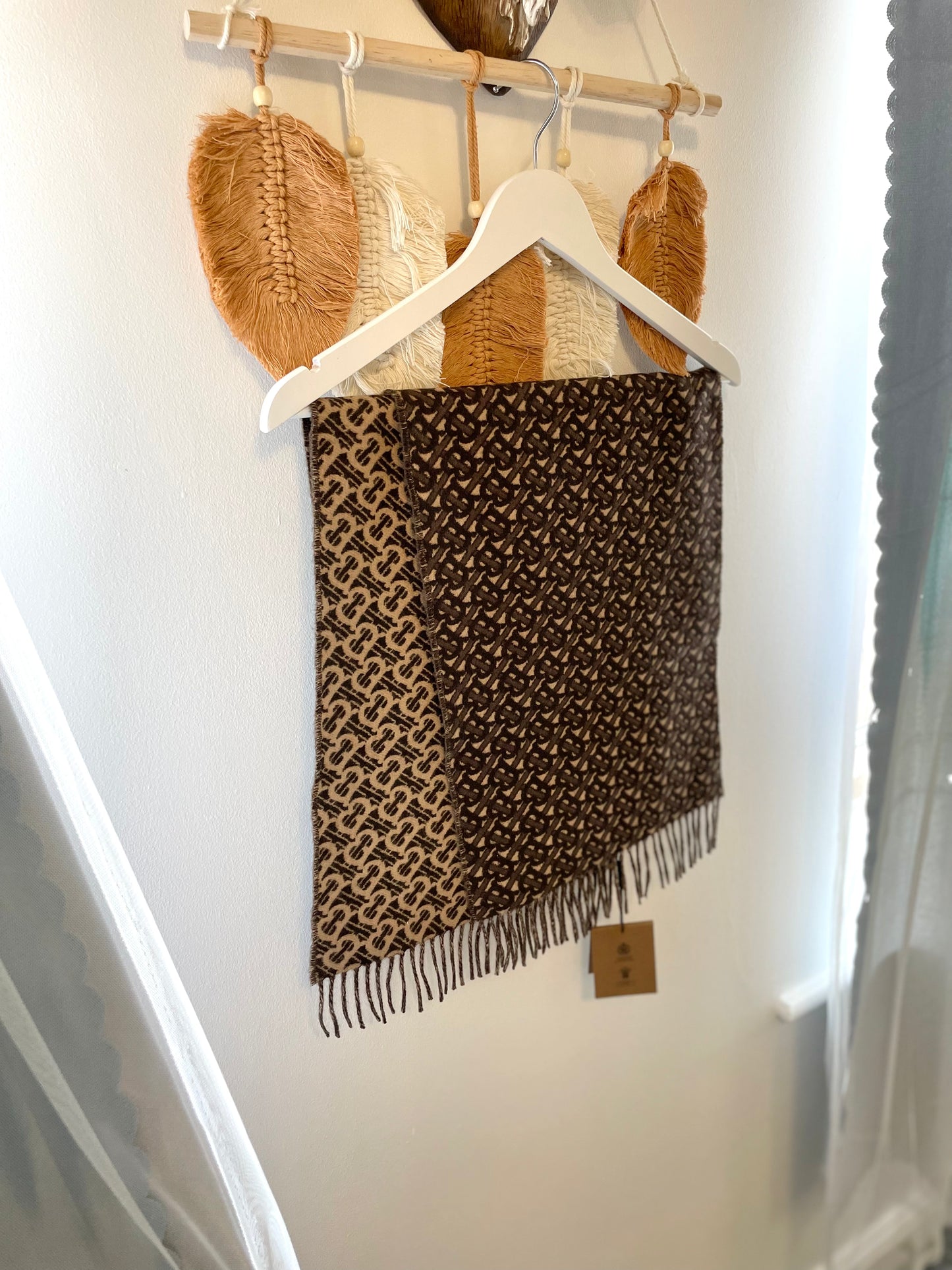 Monogram scarf