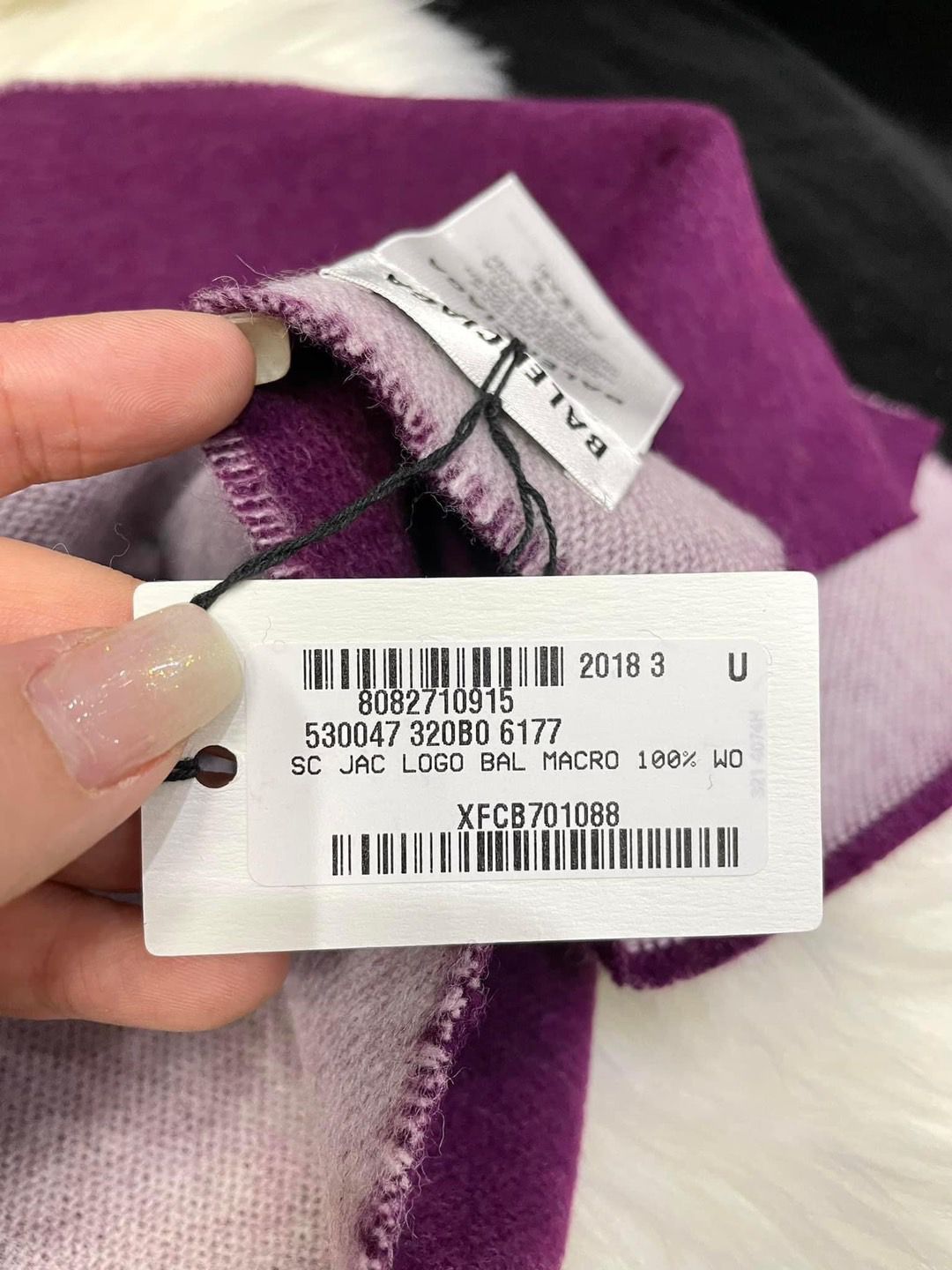 大logo scarf
