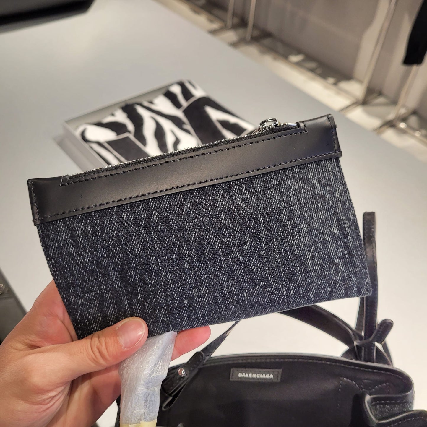 Navy cabas xs