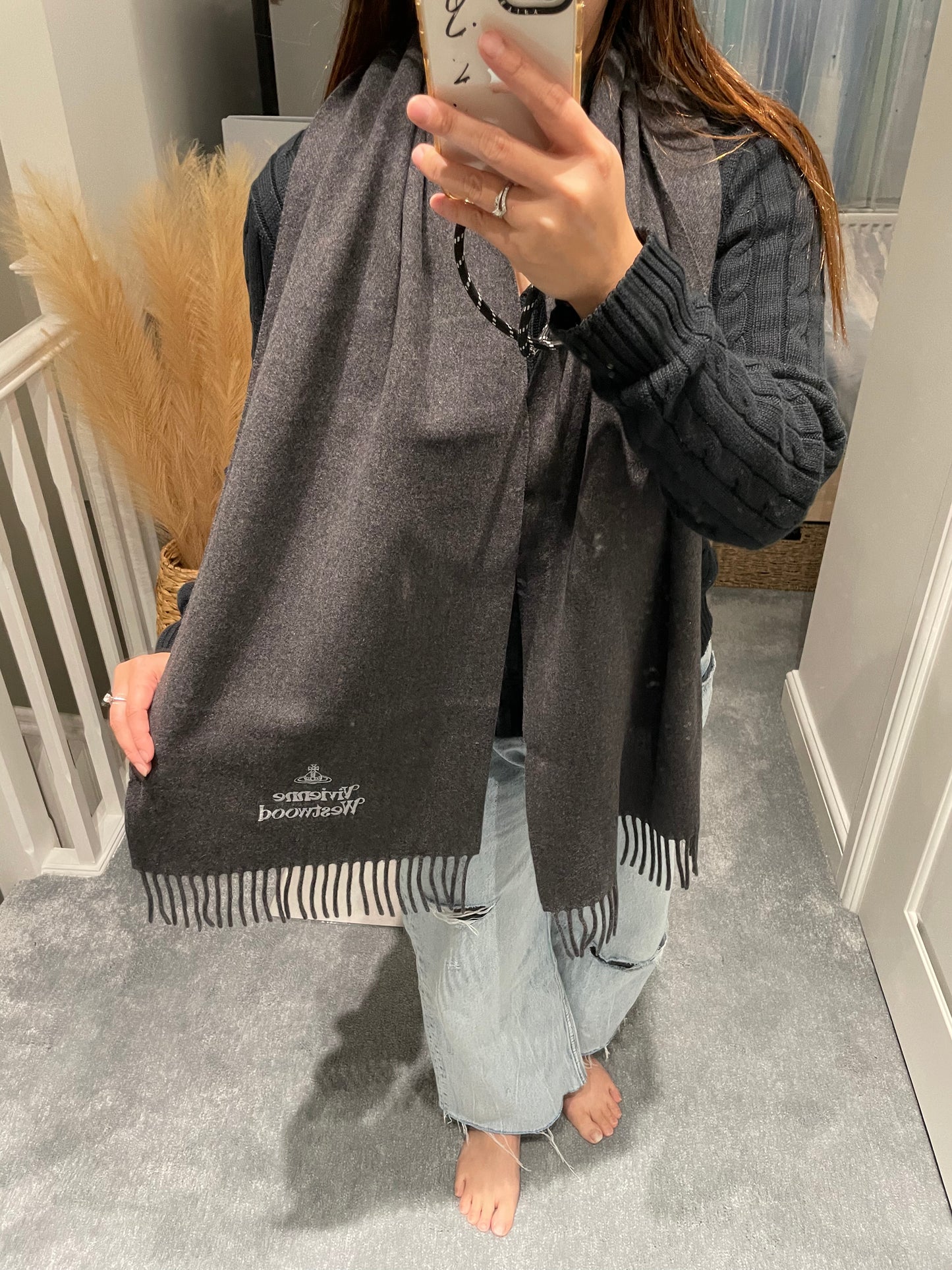 Logo scarf深灰